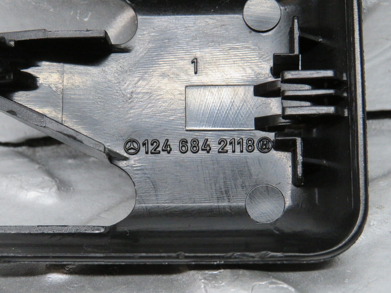 31630 Mercedes-Benz W201 190LE 1.8L Front Seat Rail Trim Cover Pair 1246842118