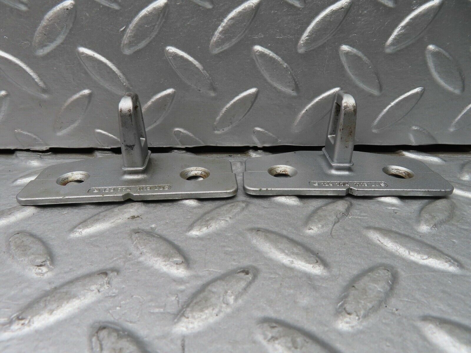 20147 Mercedes-Benz R129 300SL Coupe Front Soft Top Lock Brackets 1297741113