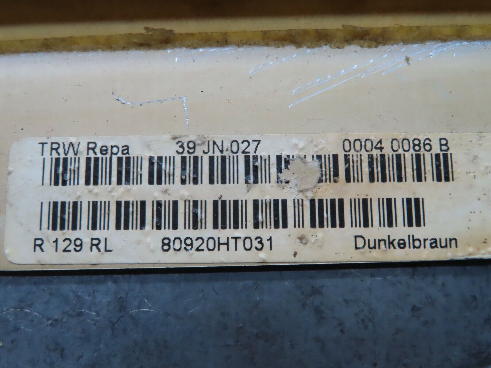 19836 Mercedes-Benz R129 300SL Coupe Dashboard Airbag Left Passenger Side