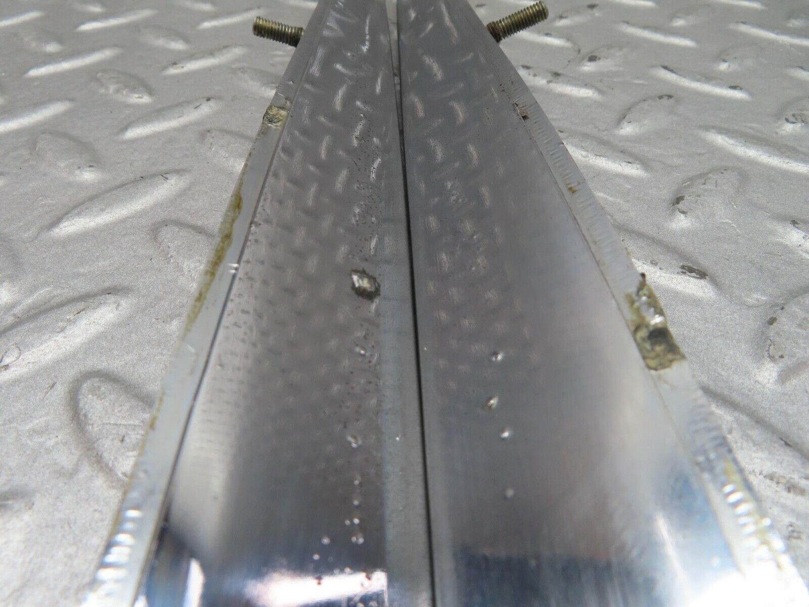 14331 Mercedes-Benz W116 350SE Trunk Chrome Moulding Trim Pair 1166900380