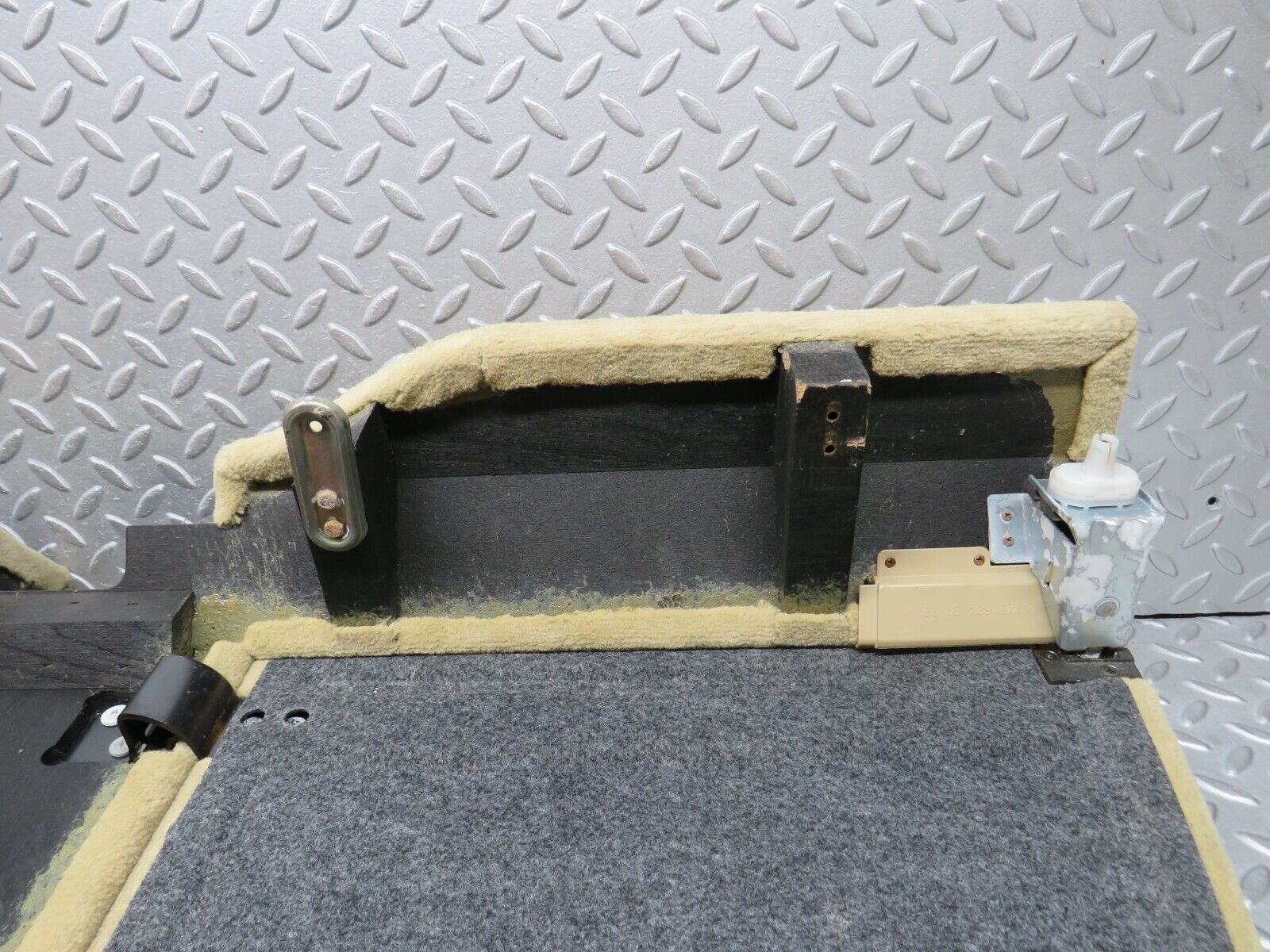 38278 Mercedes-Benz R129 280SL Coupe Rear Storage Carpet Panel Beige 1296840179 1296840279