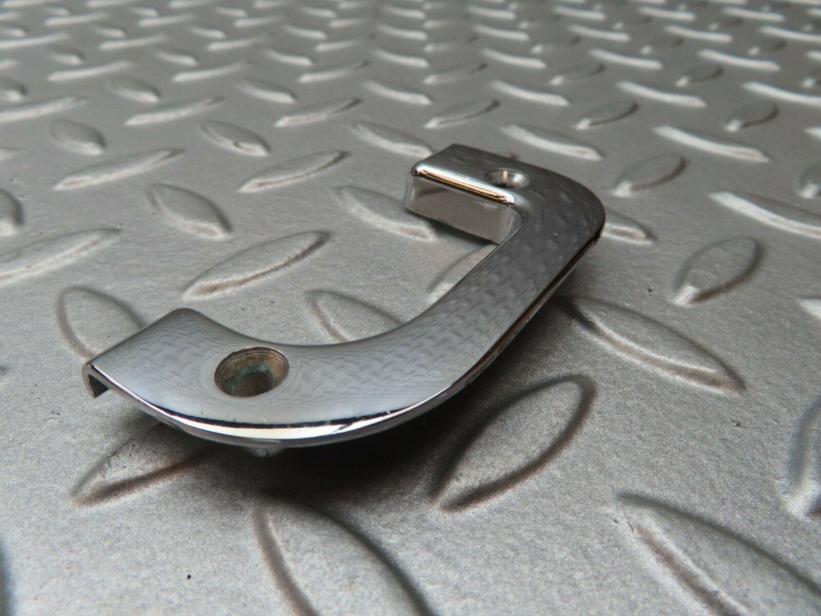 4146 Mercedes-Benz S123 200T Wagon Right Chrome Door Latch Trim 1237230224