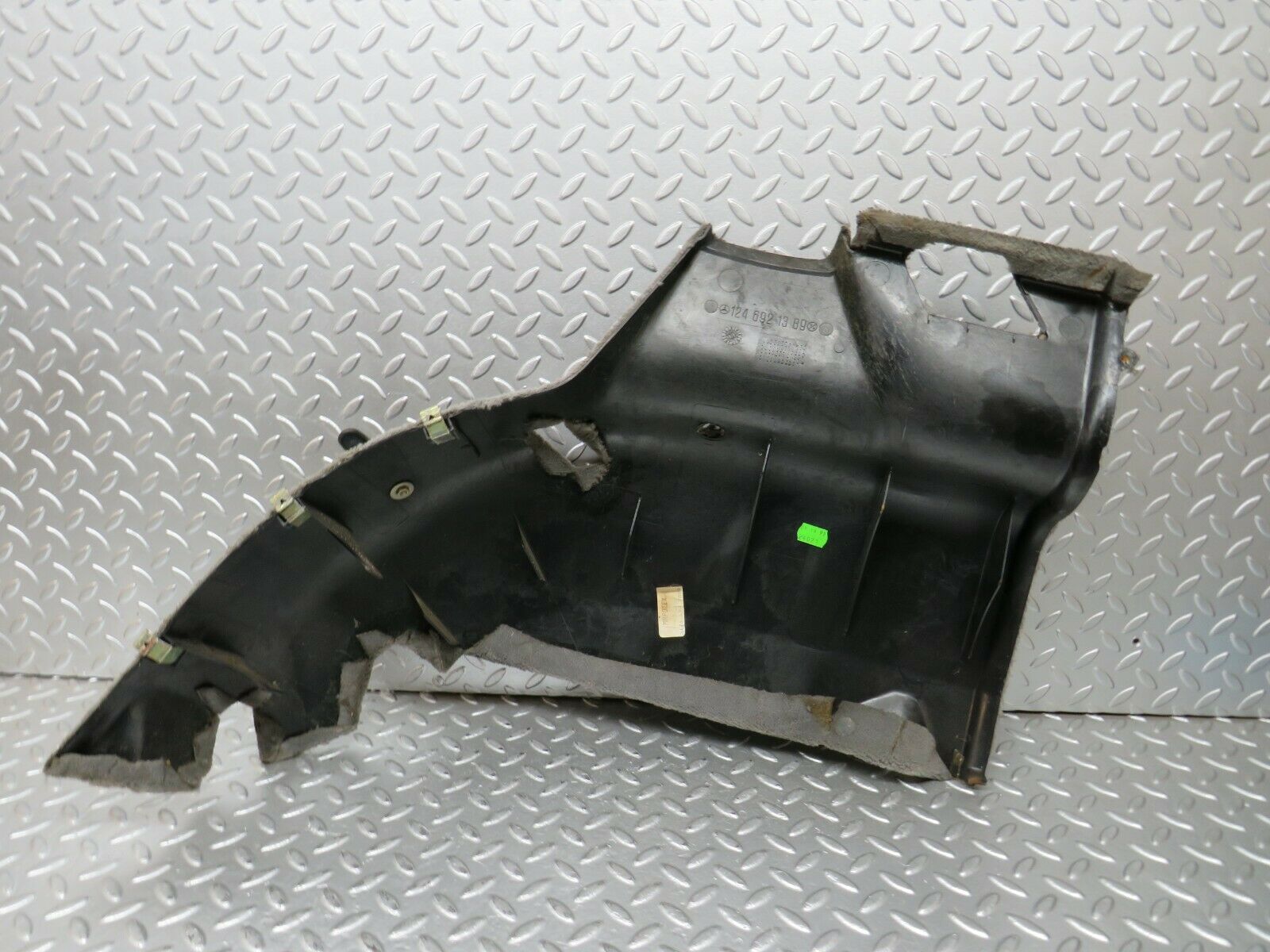 24323 Mercedes-Benz S124 220TE Wagon Trunk Panel Cover Left Grey 1246921389