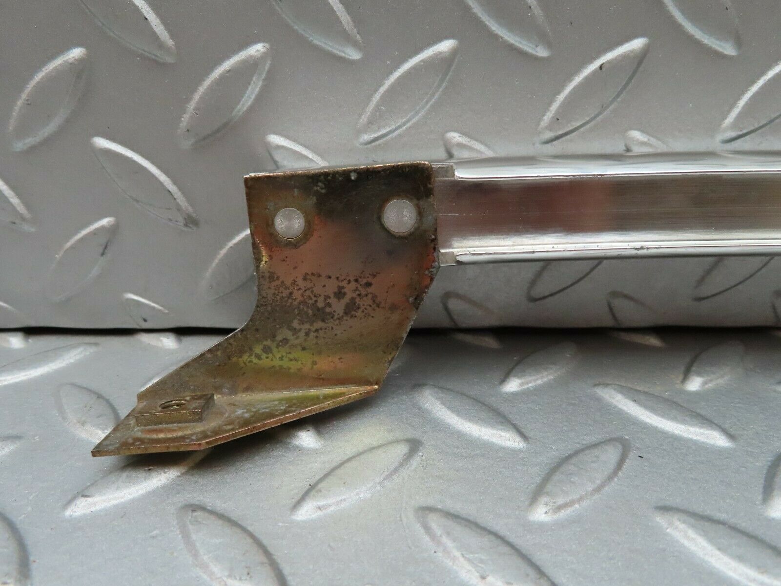 4298 Mercedes-Benz W123 230E Rear Left Chrome Window Channel