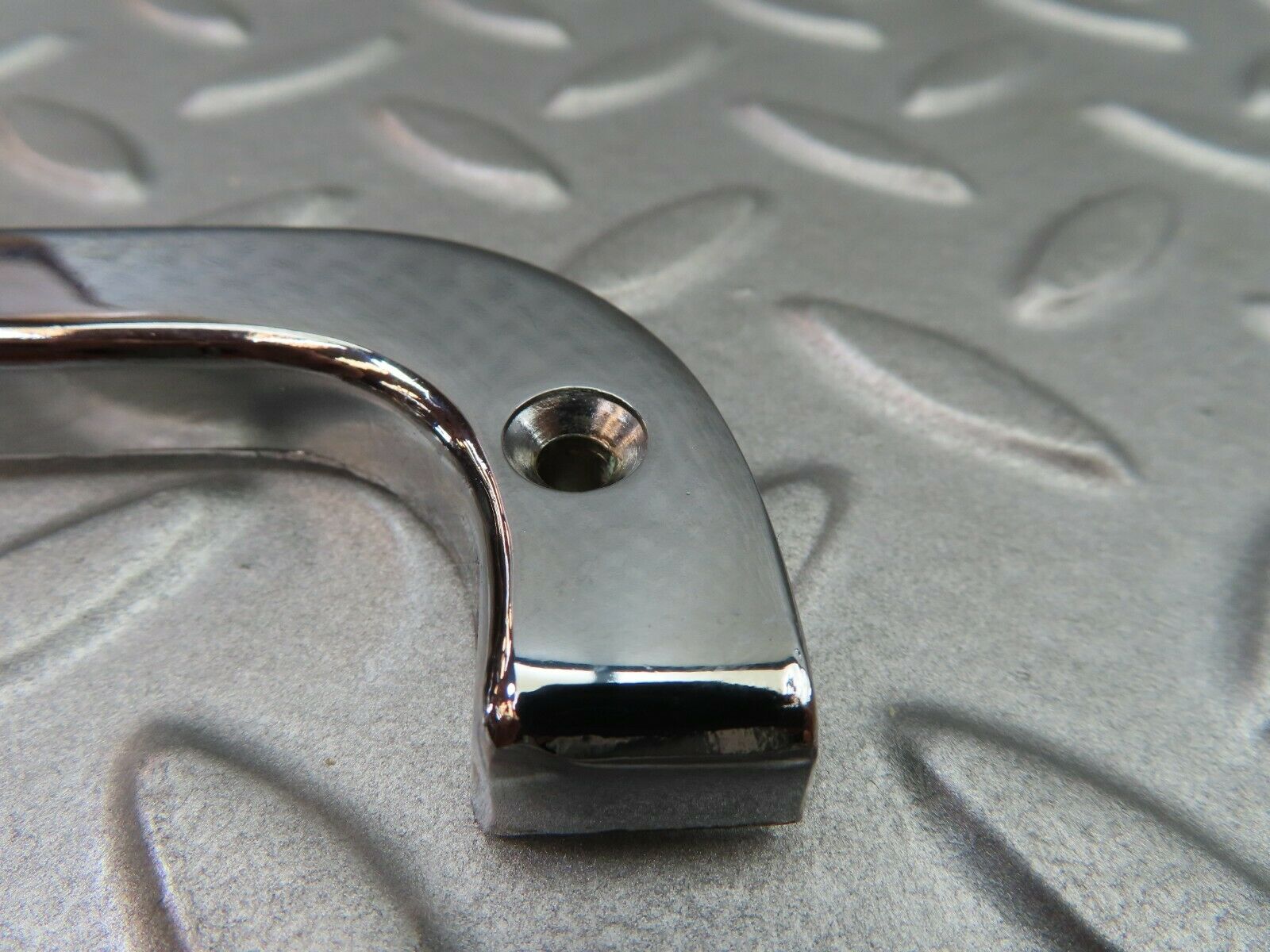 6072 Mercedes-Benz W126 380SE Right Interior Chrome Door Latch Trim 1237230224