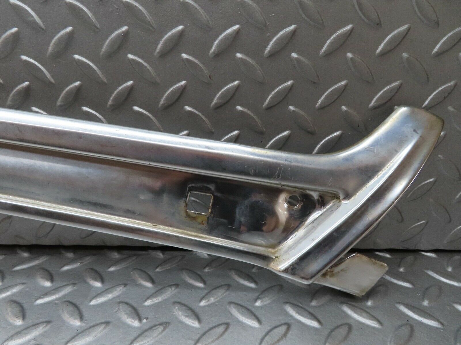 17682 Mercedes-Benz W116 450SEL A Pillar Chrome Moulding Trim Right Side