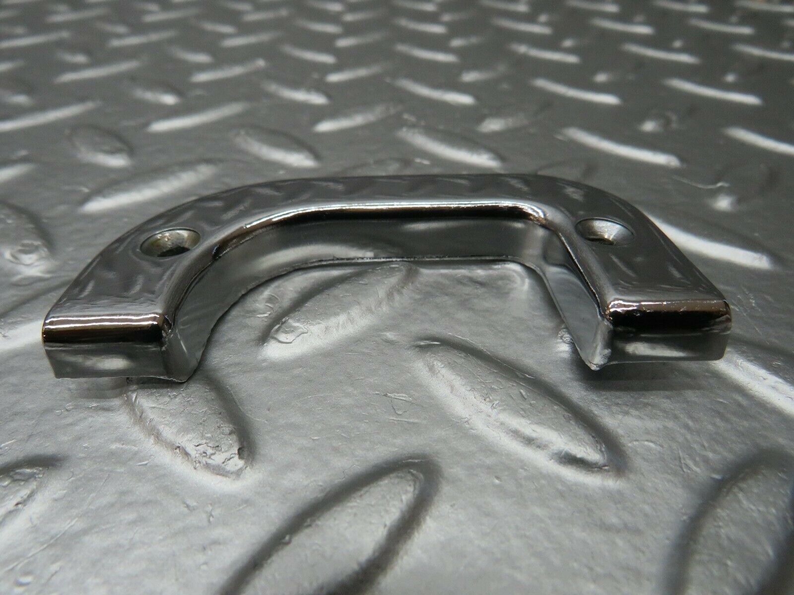 23994 Mercedes-Benz W123 280E Left Interior Chrome Door Latch Trim 1237230124