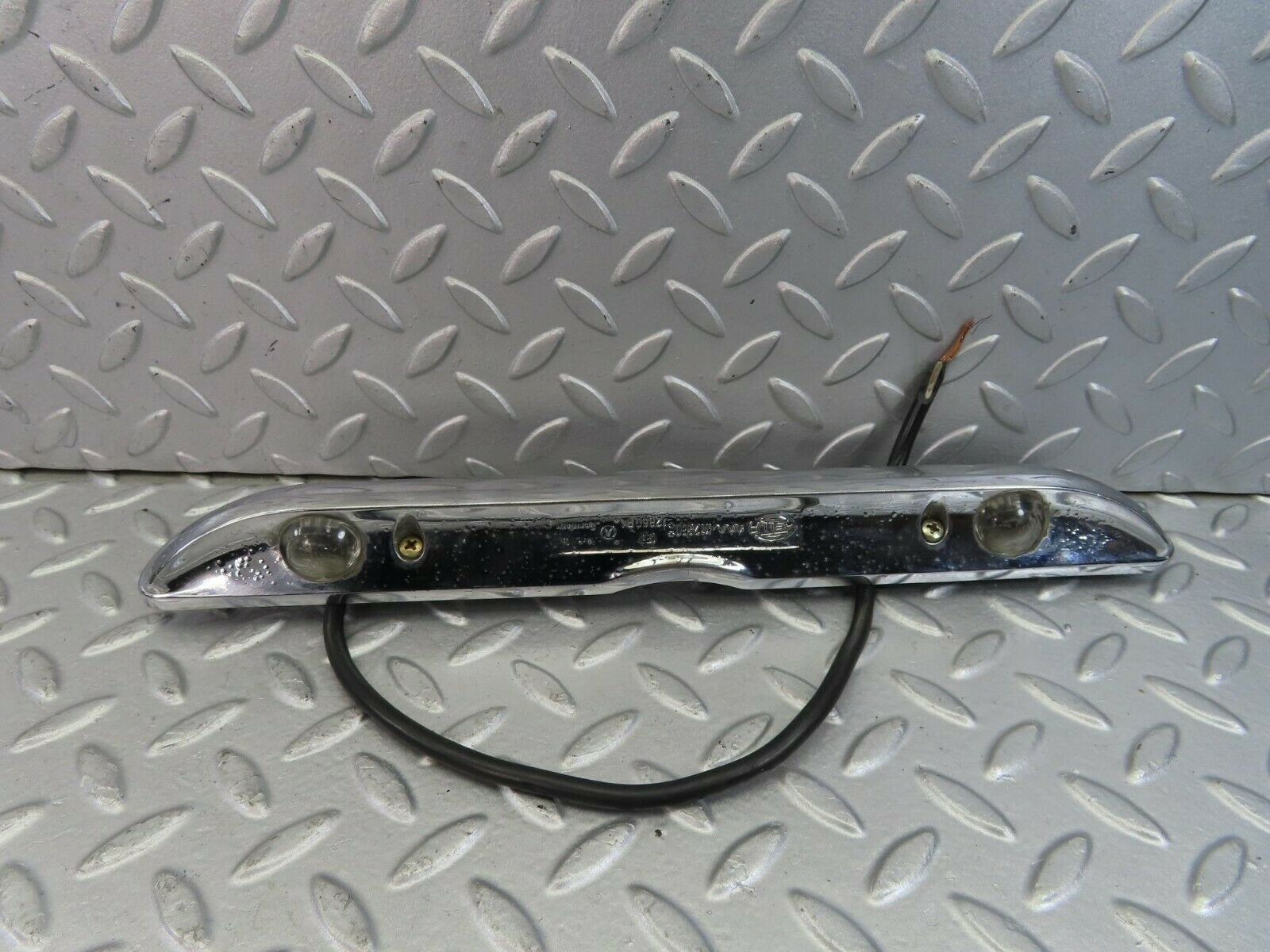 9044 Mercedes-Benz W108 number Plate Light Trunk Lid Chrome