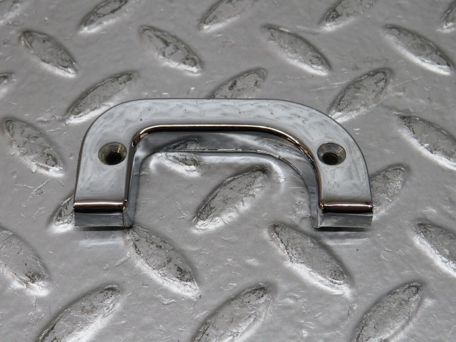 29681 Mercedes-Benz W123 230E Right Interior Chrome Door Latch Trim 1237230224