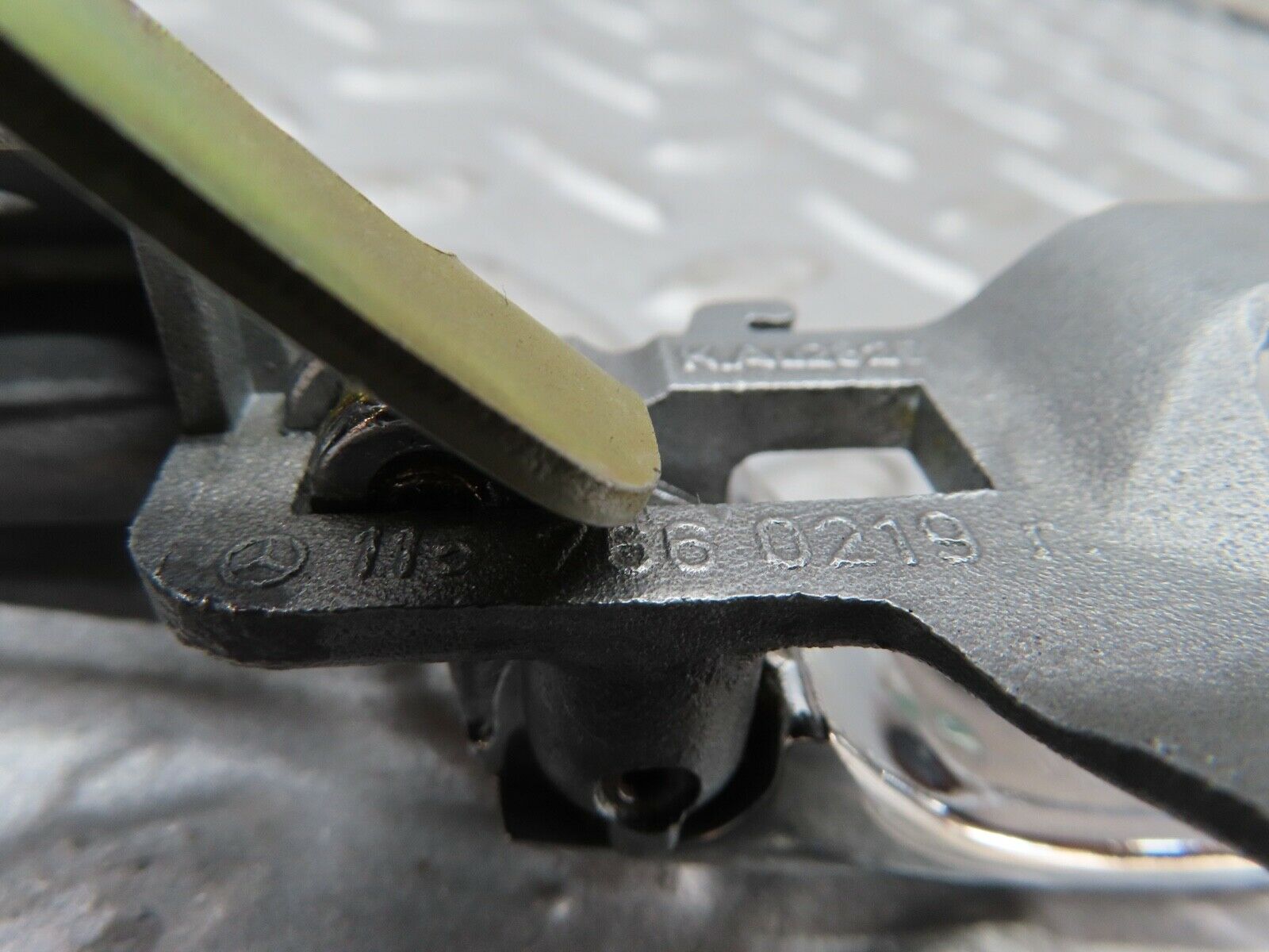 17568 Mercedes-Benz W116 450SEL Rear Right Interior Chrome Door Handle