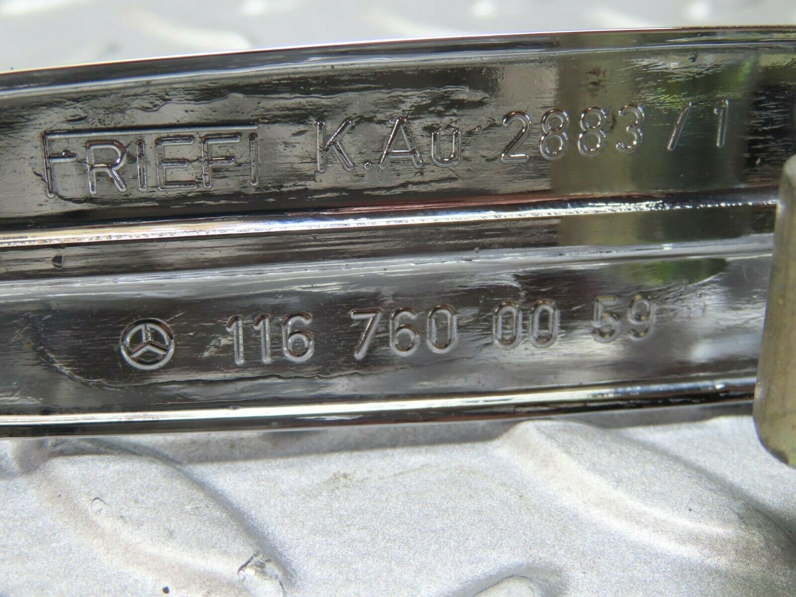 8751 Mercedes-Benz W116 Chrome Door Handle Rear Right 1167600059