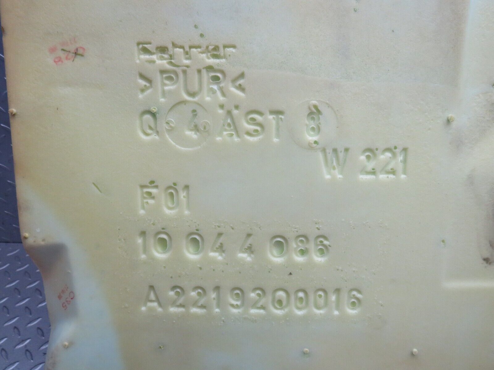 35282 Mercedes-Benz W221 Rear Seat Leather Grey 2219200050 2219200016