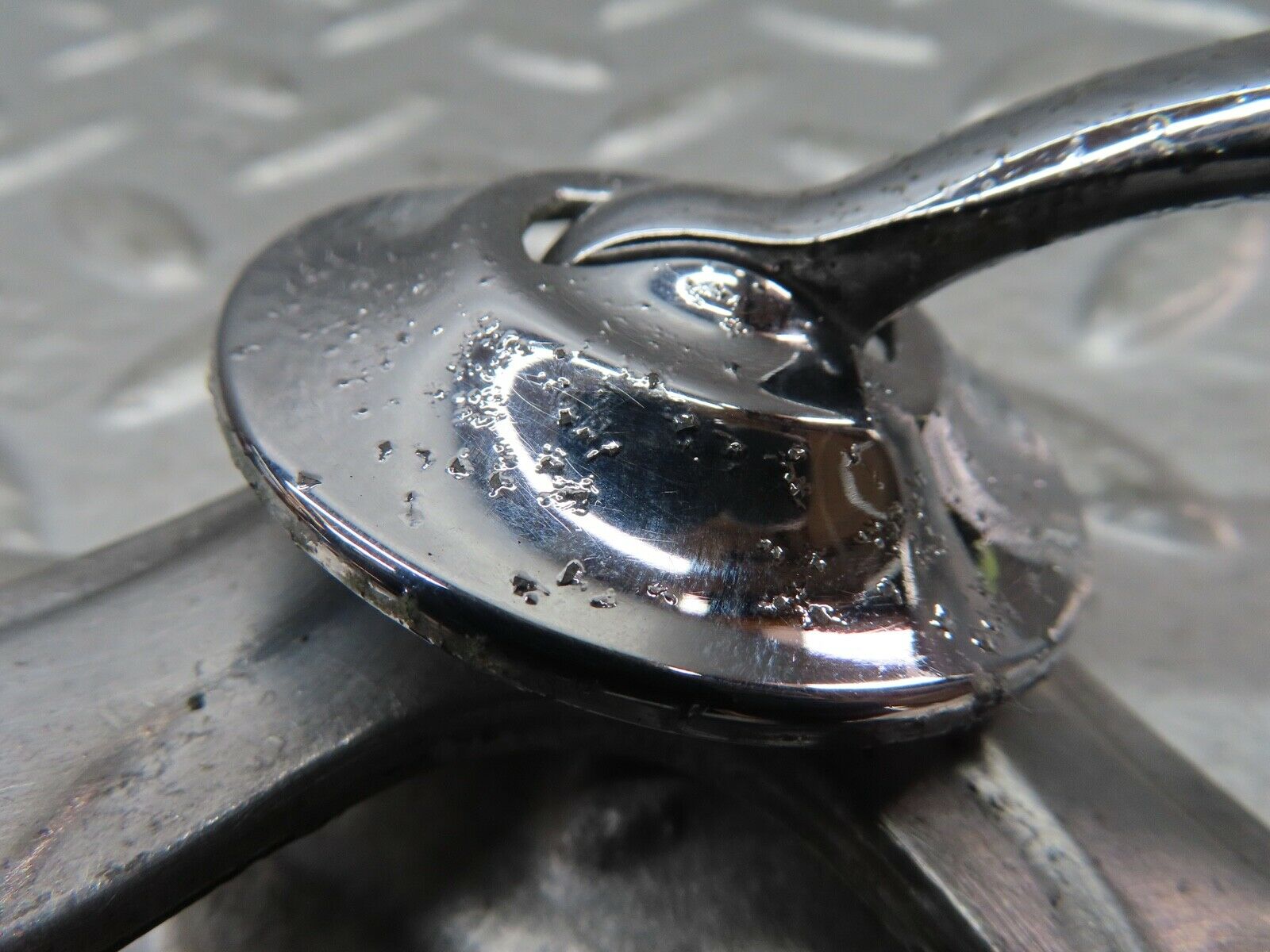 18836 Mercedes-Benz W121 190b Ponton Rear Right Interior Chrome Door Handle