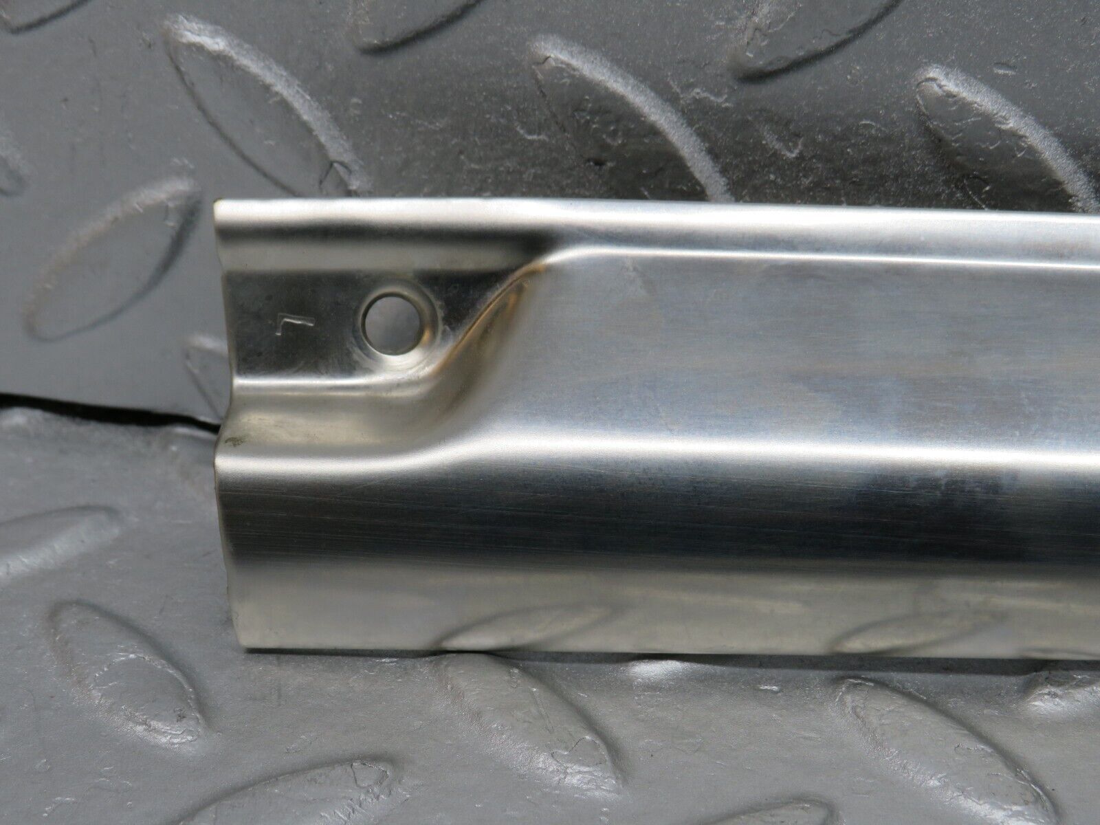 38593 Mercedes-Benz R129 280SL Coupe Folding Top Chrome Top Cover Trim Right