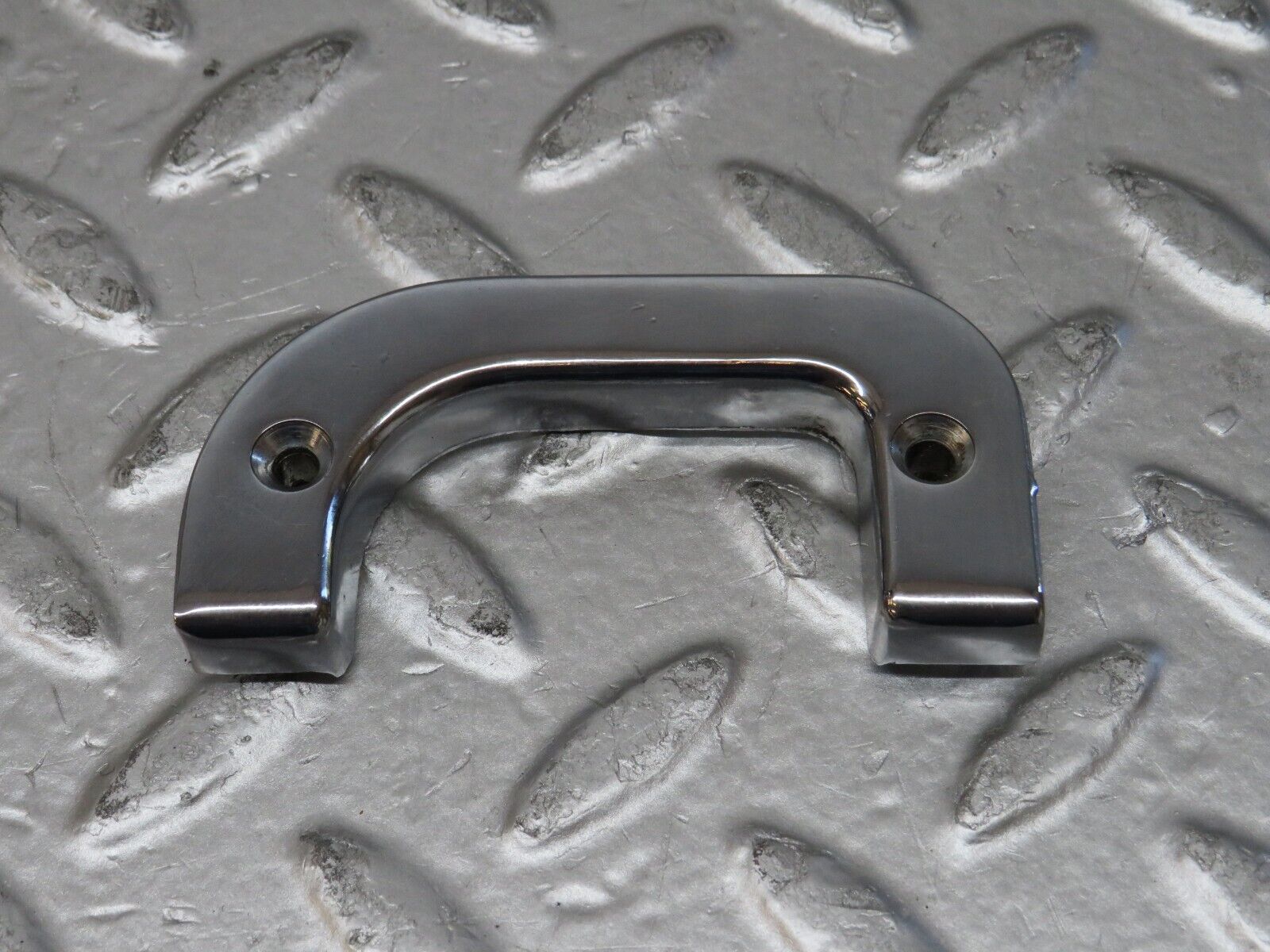 26801 Mercedes-Benz W123 240D Left Interior Door Chrome Latch Trim 1237230124