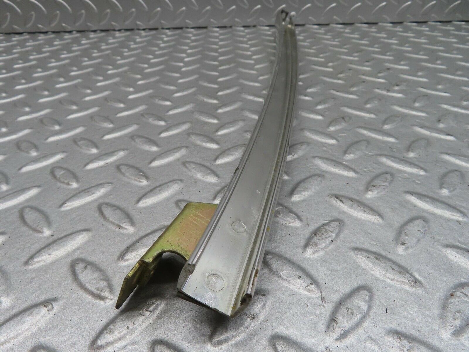 14329 Mercedes-Benz W116 350SE Rear Left Door Rear Chrome Window Channel