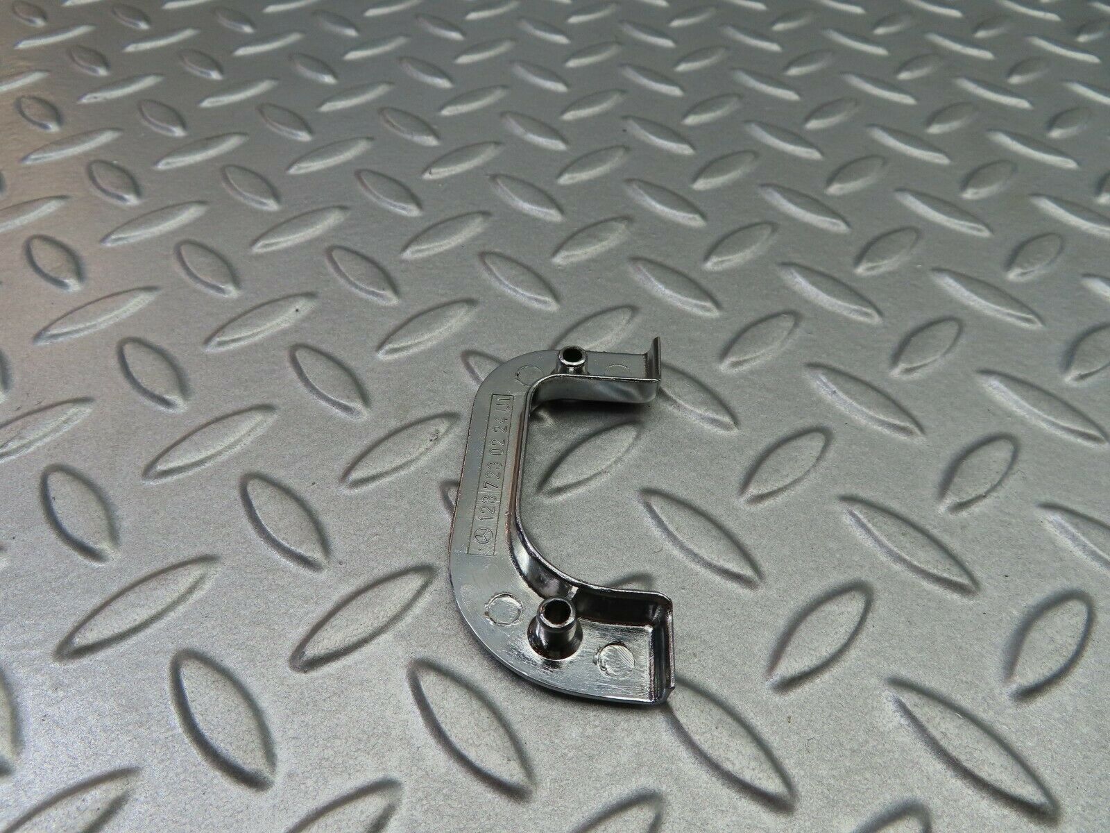 5839 Mercedes-Benz W123 200 Right Interior Chrome Door Latch Trim 1237230224