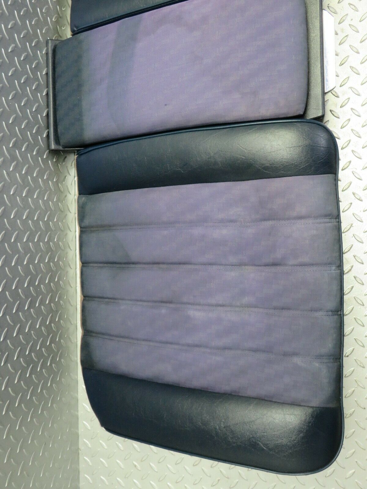 23043 Mercedes-Benz C123 230CE Coupe Rear Seat Bottom Blue Half Leather