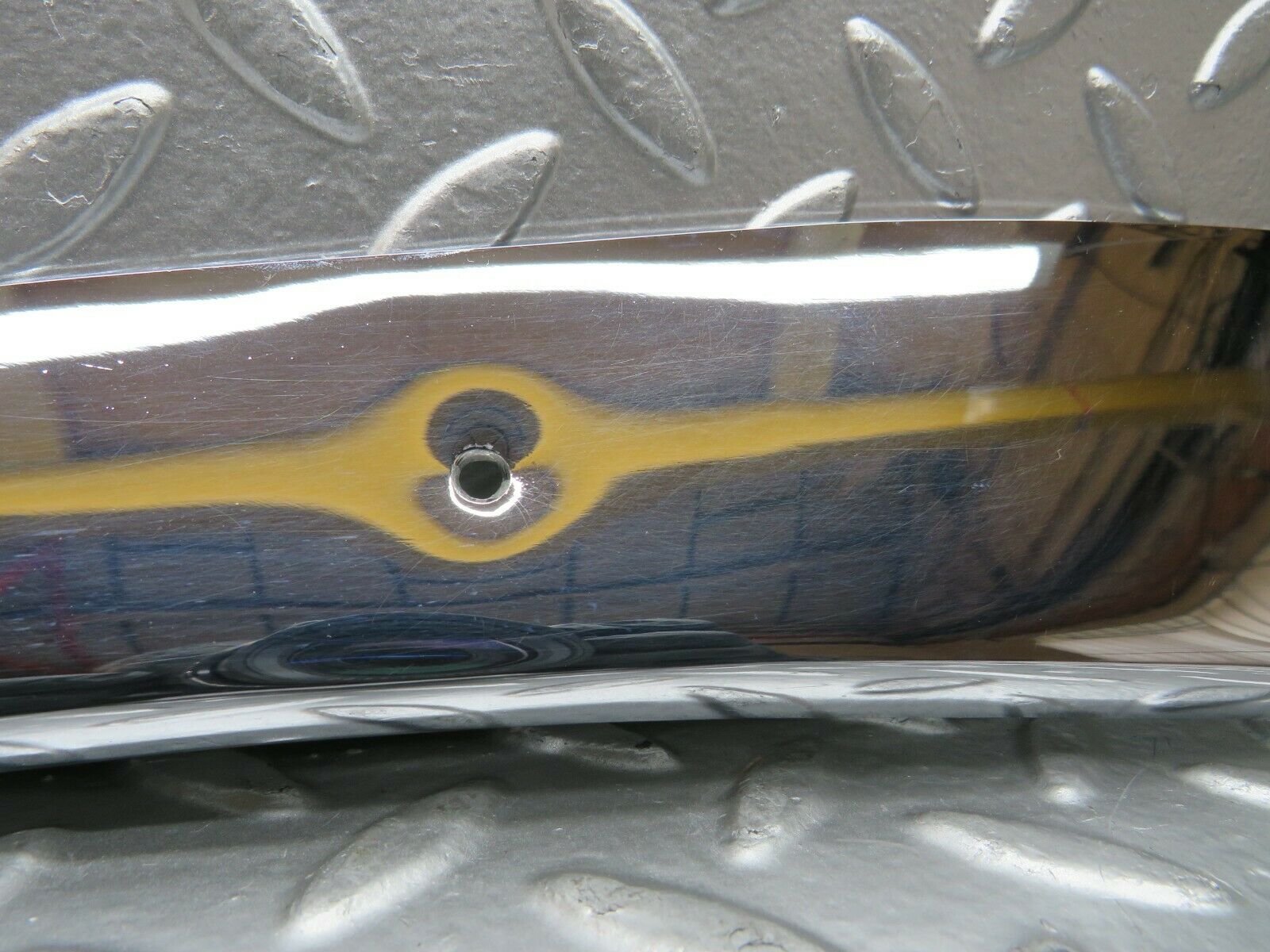 22744 Mercedes-Benz C107 450SLC Coupe Door Moulding Trim Chrome Left Side