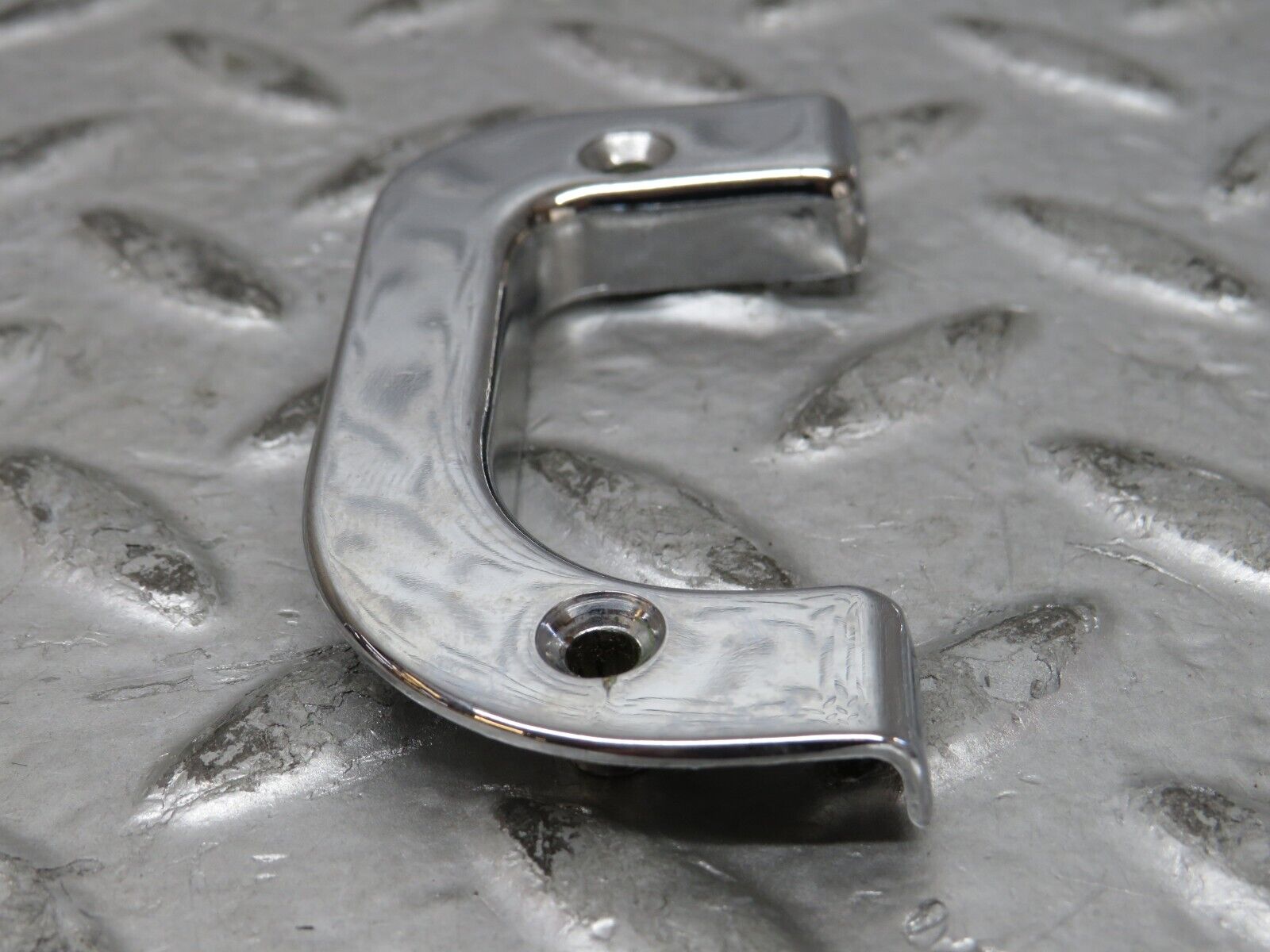 27870 Mercedes-Benz W123 280E Left Interior Chrome Door Latch Trim 1237230124