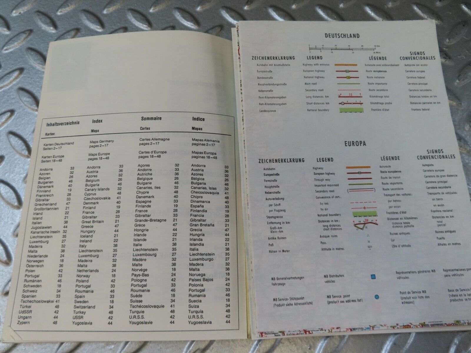 13105 Mercedes-Benz Service Stations Book Europa