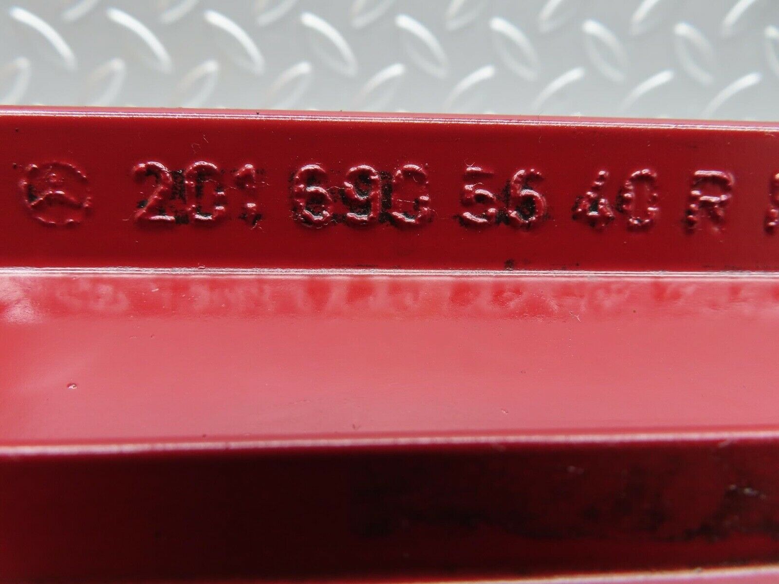 14628 Mercedes-Benz W201 190E Front Right Door Moulding Trim Red 2016905640