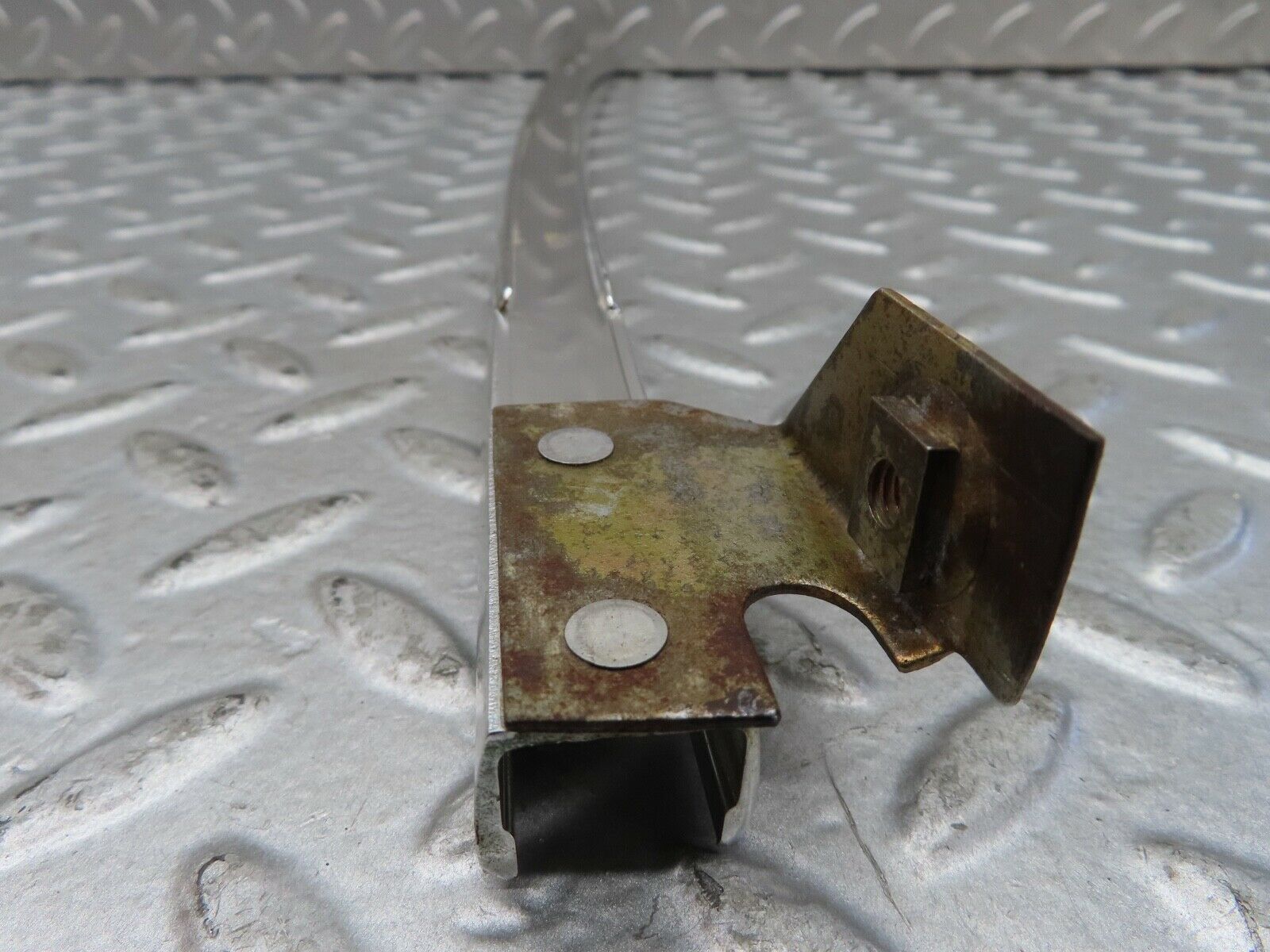 18801 Mercedes-Benz W116 Rear Left Door Chrome Window Channel 1167300319