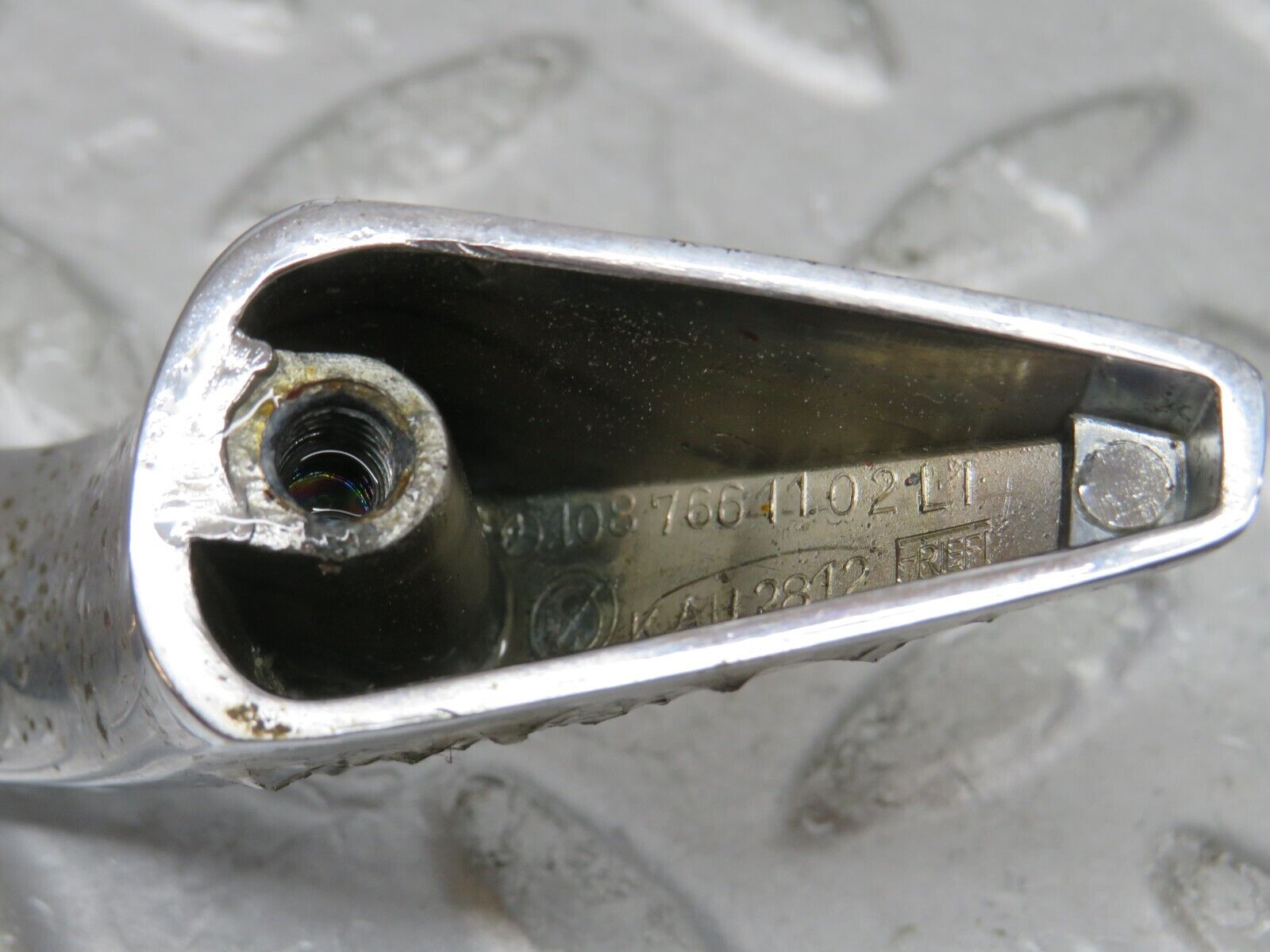 35740 Mercedes-Benz W108 Chrome Door Handle Rear Left 1087661102