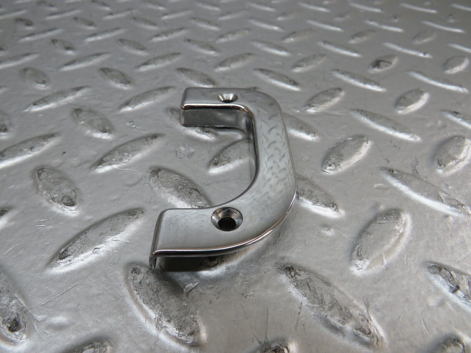 27169 Mercedes-Benz W123 280E Right Interior Chrome Door Latch Trim 1237230224