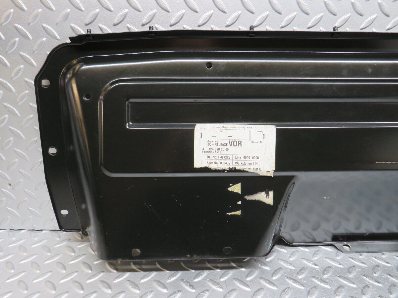 37888 Mercedes-Benz A124 320E Cabriolet Soft Top Cover Trunk Panel 1246900065