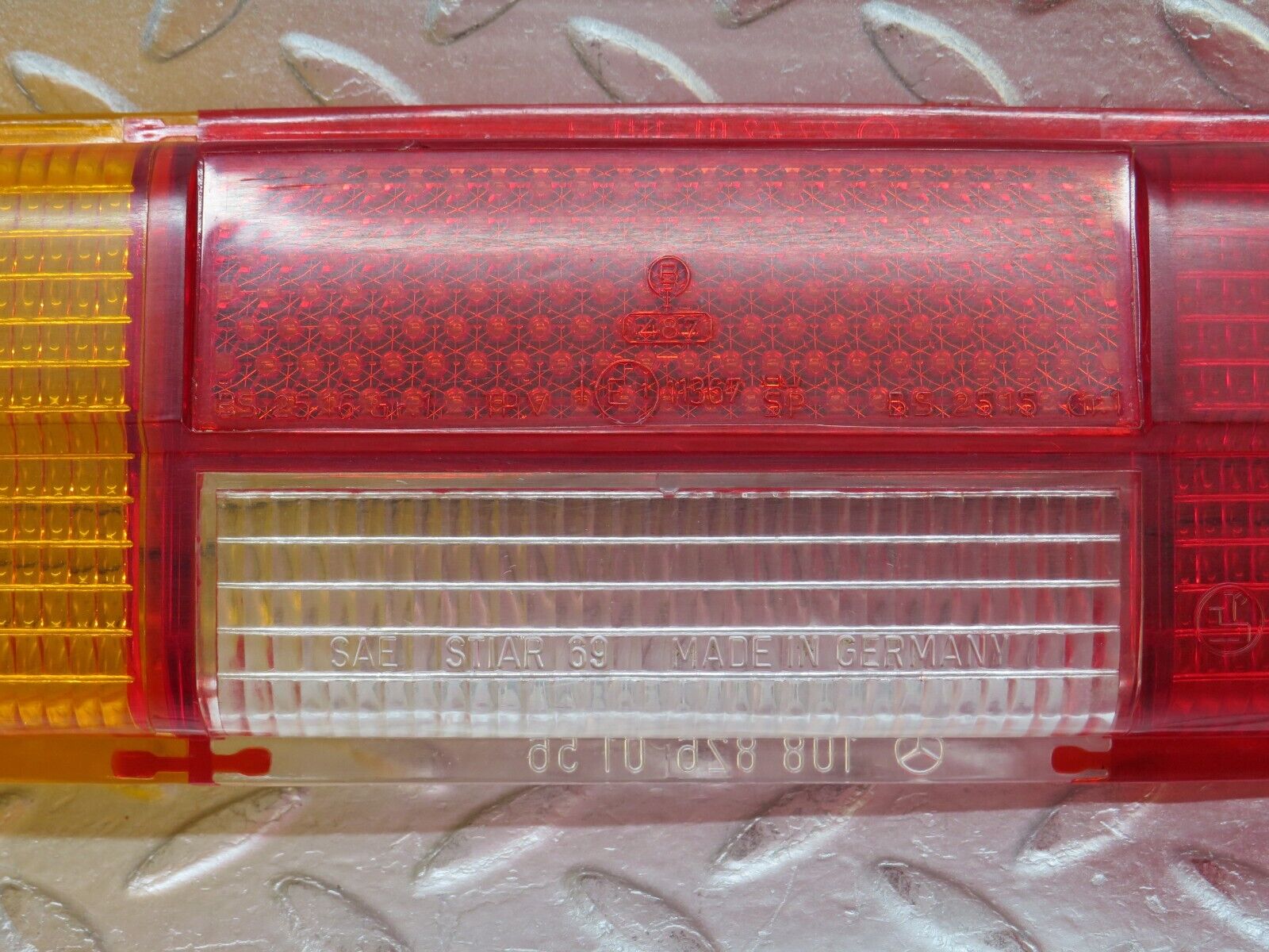 37447 Mercedes-Benz W109 300SEL Tail Light Lens Left Side 1088260156