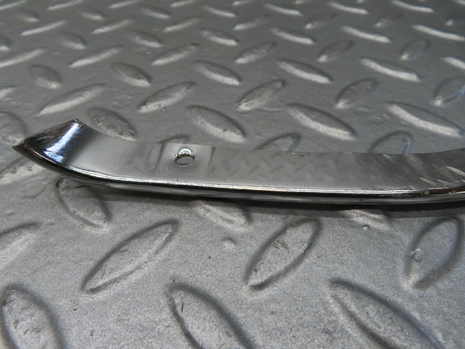 14215 Mercedes-Benz W116 350SE Headlight Upper Chrome Fender Wing Trim Pair