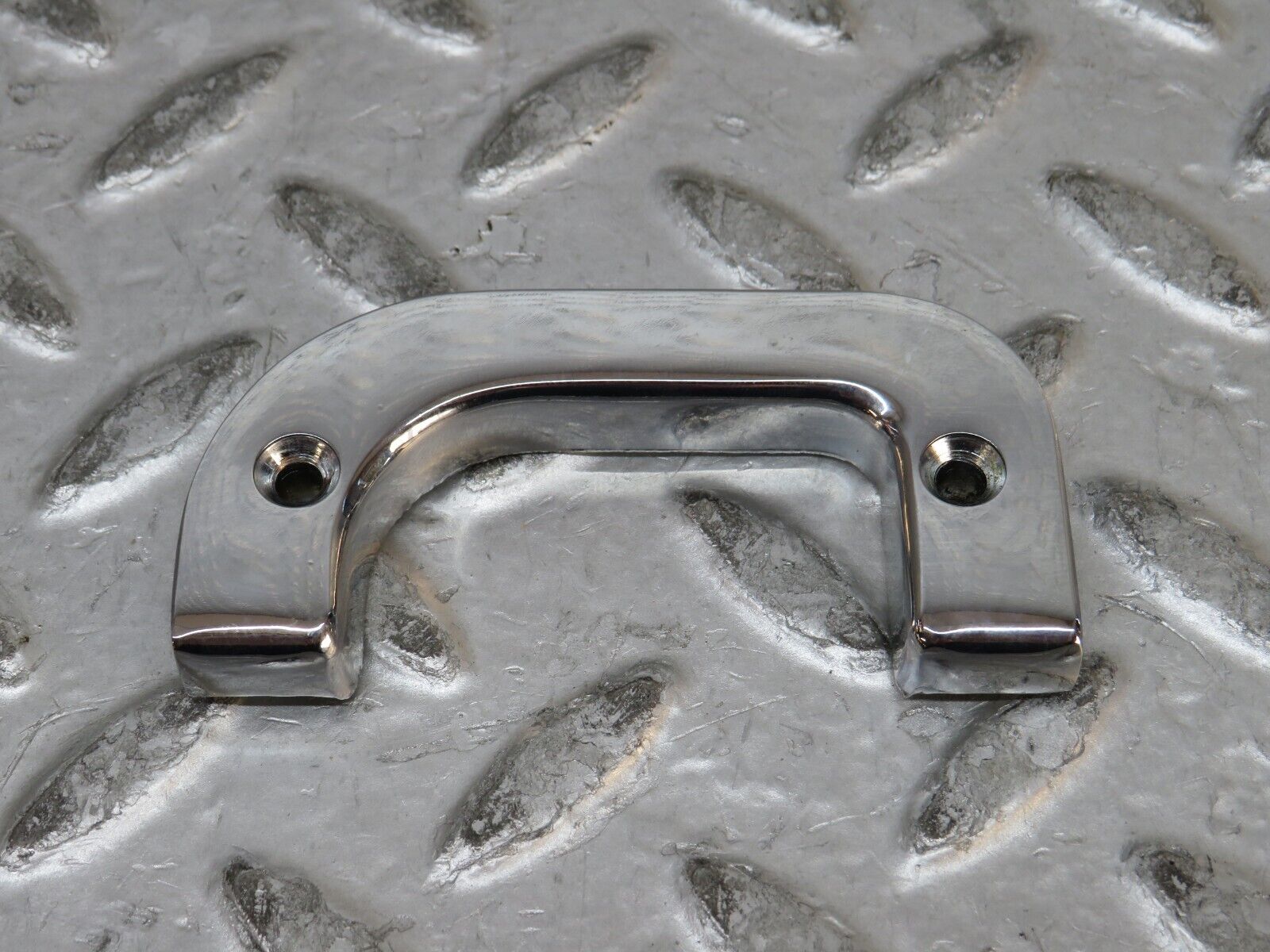 28803 Mercedes-Benz W123 230E Left Interior Chrome Door Latch Trim 1237230124