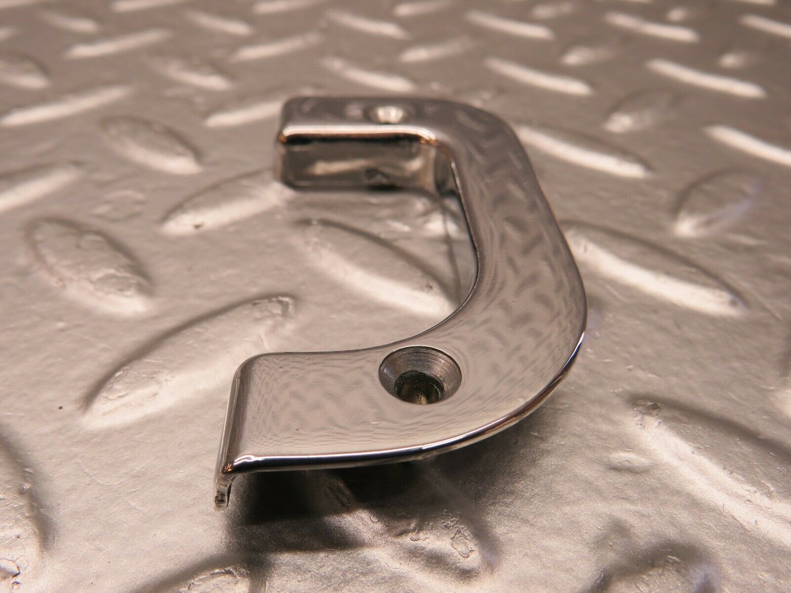 23992 Mercedes-Benz W123 280E Right Interior Chrome Door Latch Trim 1237230224