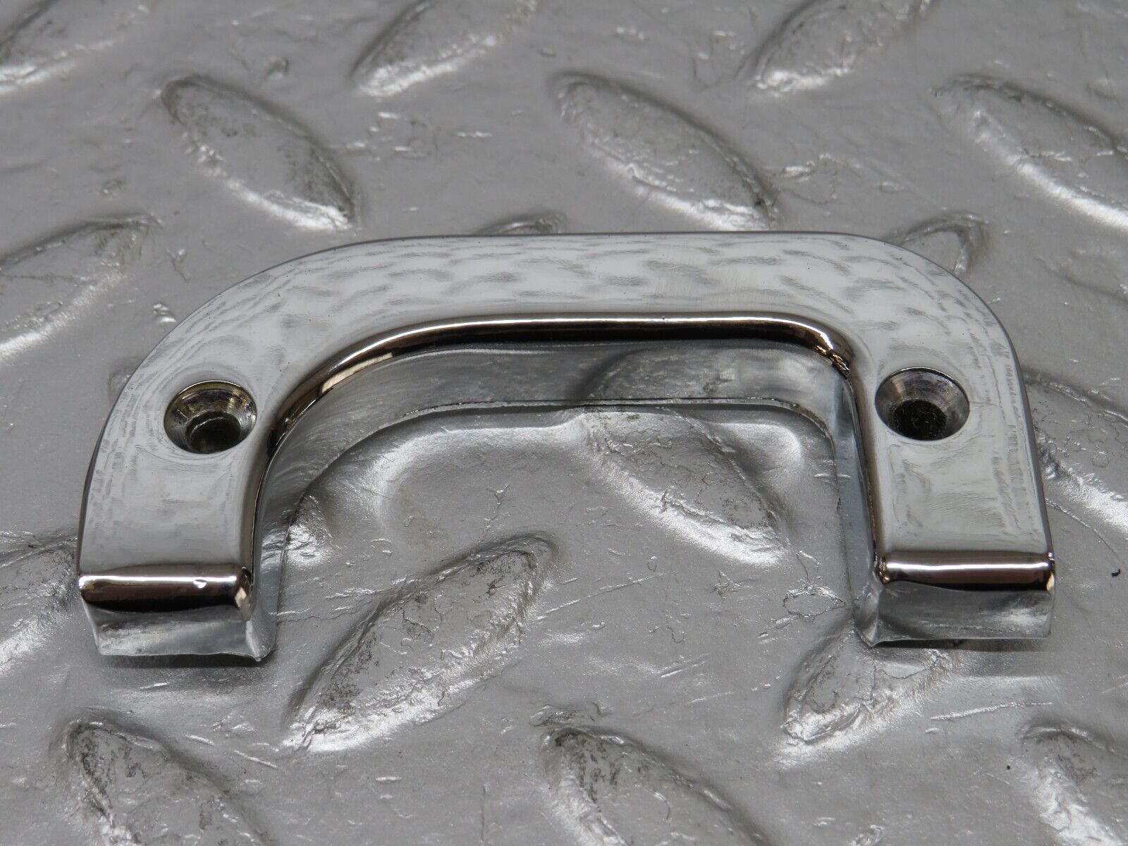 34316 Mercedes-Benz C126 380SEC Left Interior Chrome Door Latch 1237230124