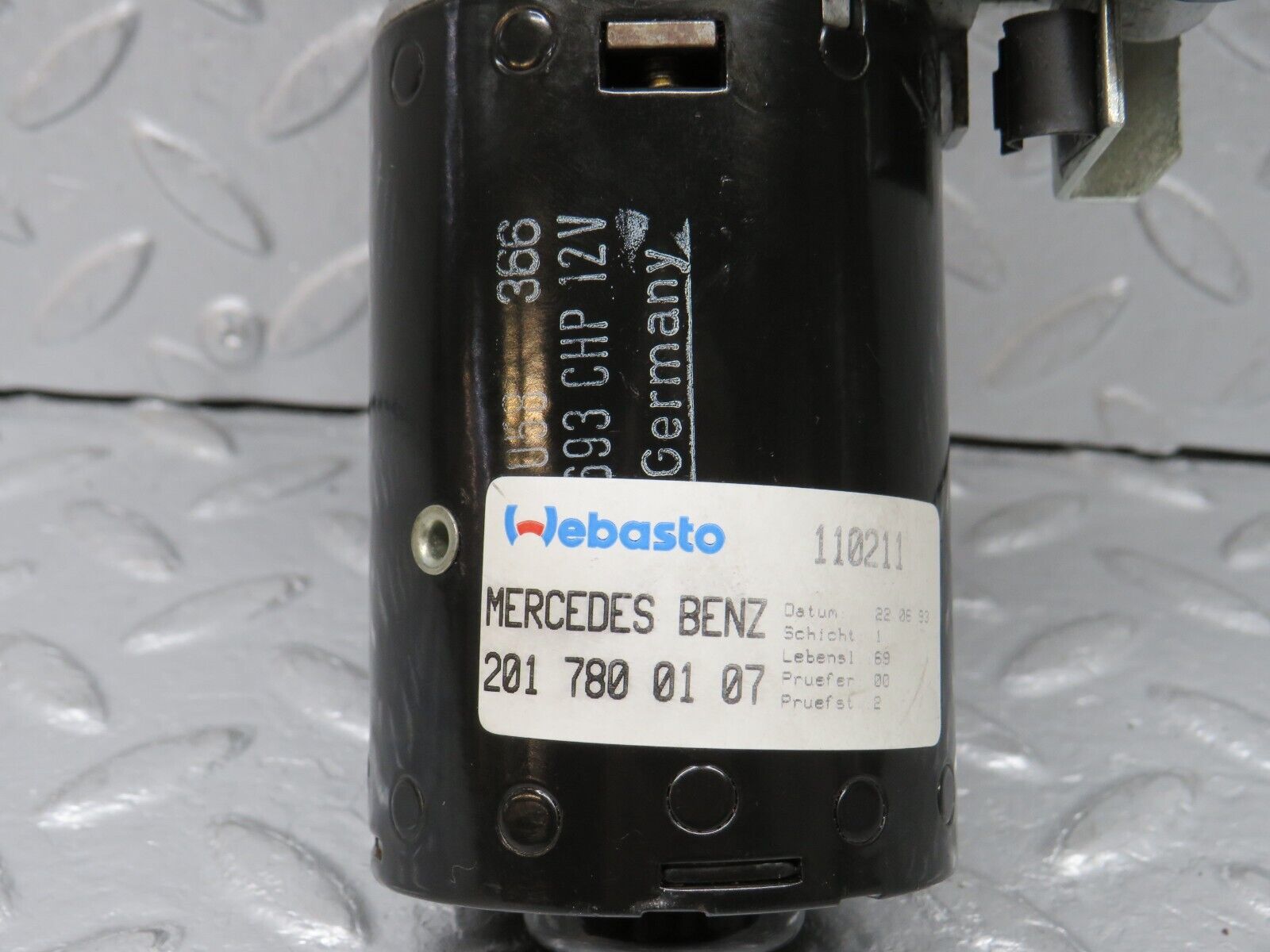 38763 Mercedes-Benz W201 190E 2.6L Sunroof Motor Webasto With Relay 2017800107 1248210047
