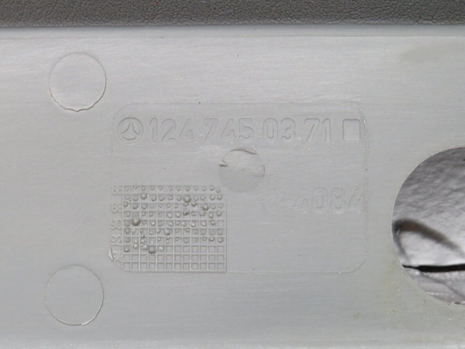 31287 Mercedes-Benz S124 220TE Tailgate Inner Cover Panel Grey 1247450371