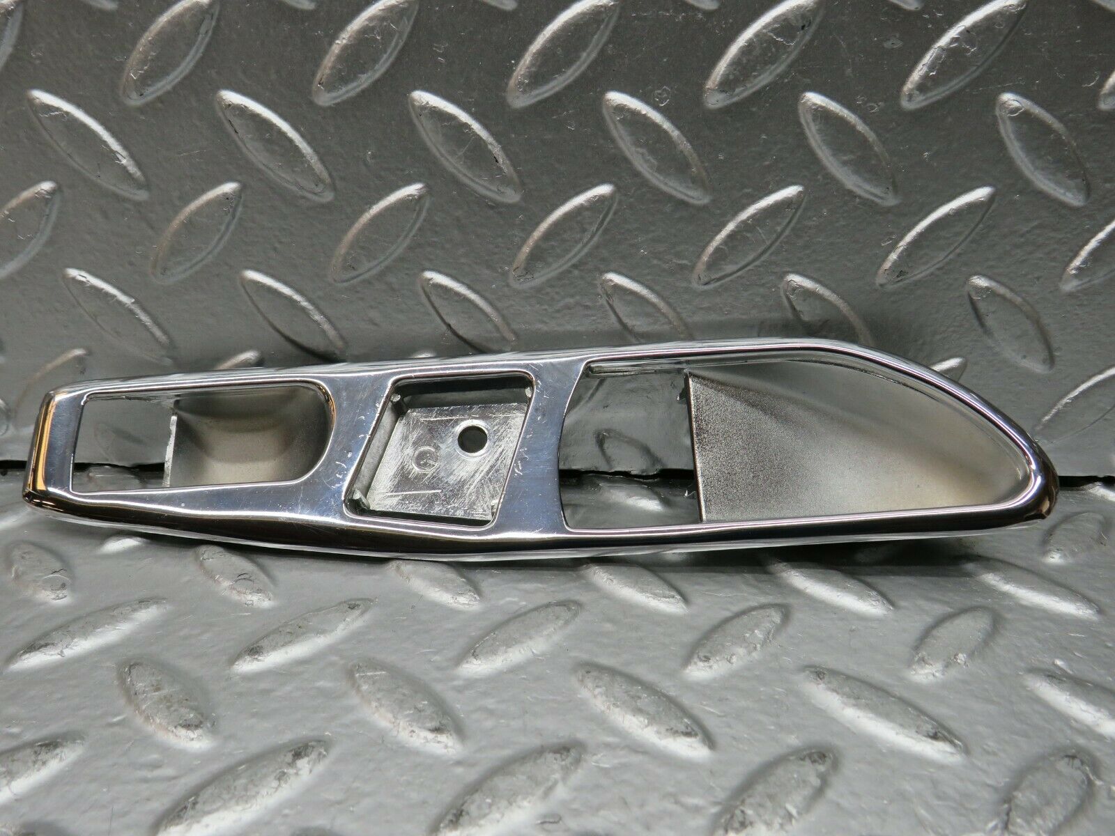 22748 Mercedes-Benz C107 450SL Interior Door Handle Chrome Surround Left Side