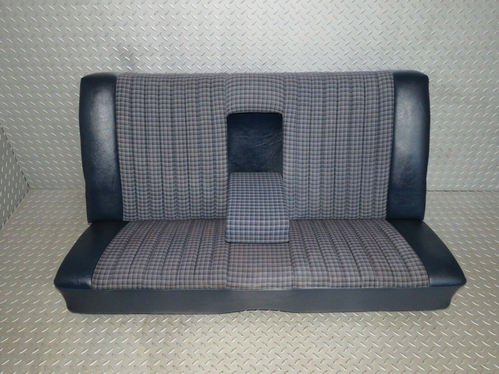 23762 Mercedes-Benz C107 450SLC Coupe Rear Seat Half Leather Blue