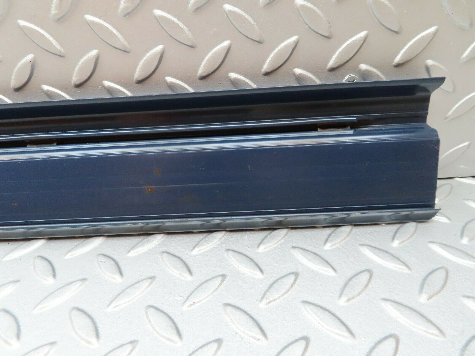 4361 Mercedes-Benz W123 230E Front Left Door Sill Trim Blue
