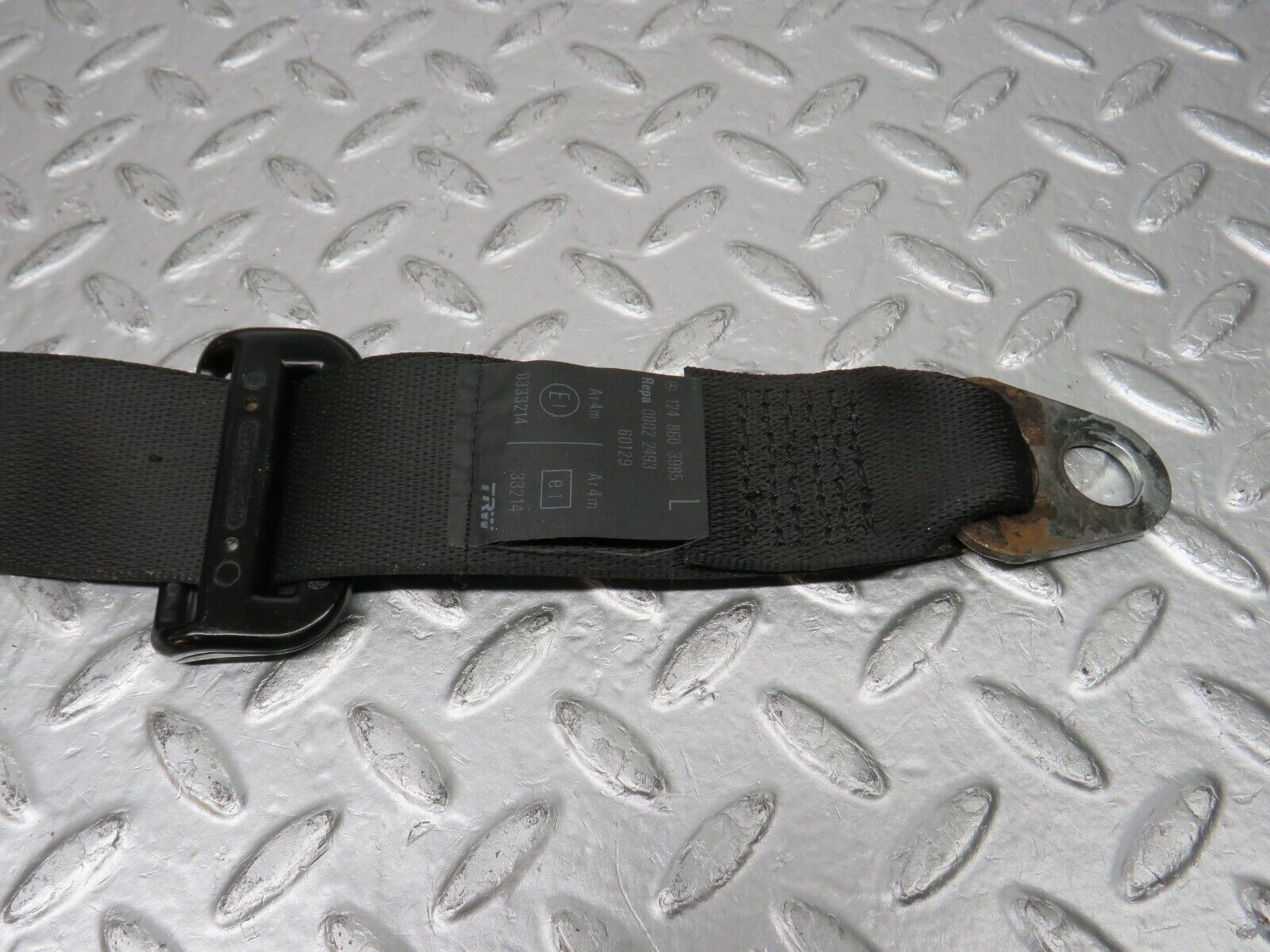 32636 Mercedes-Benz S124 300TE Front Left Seat Belt With Buckle 1248603985