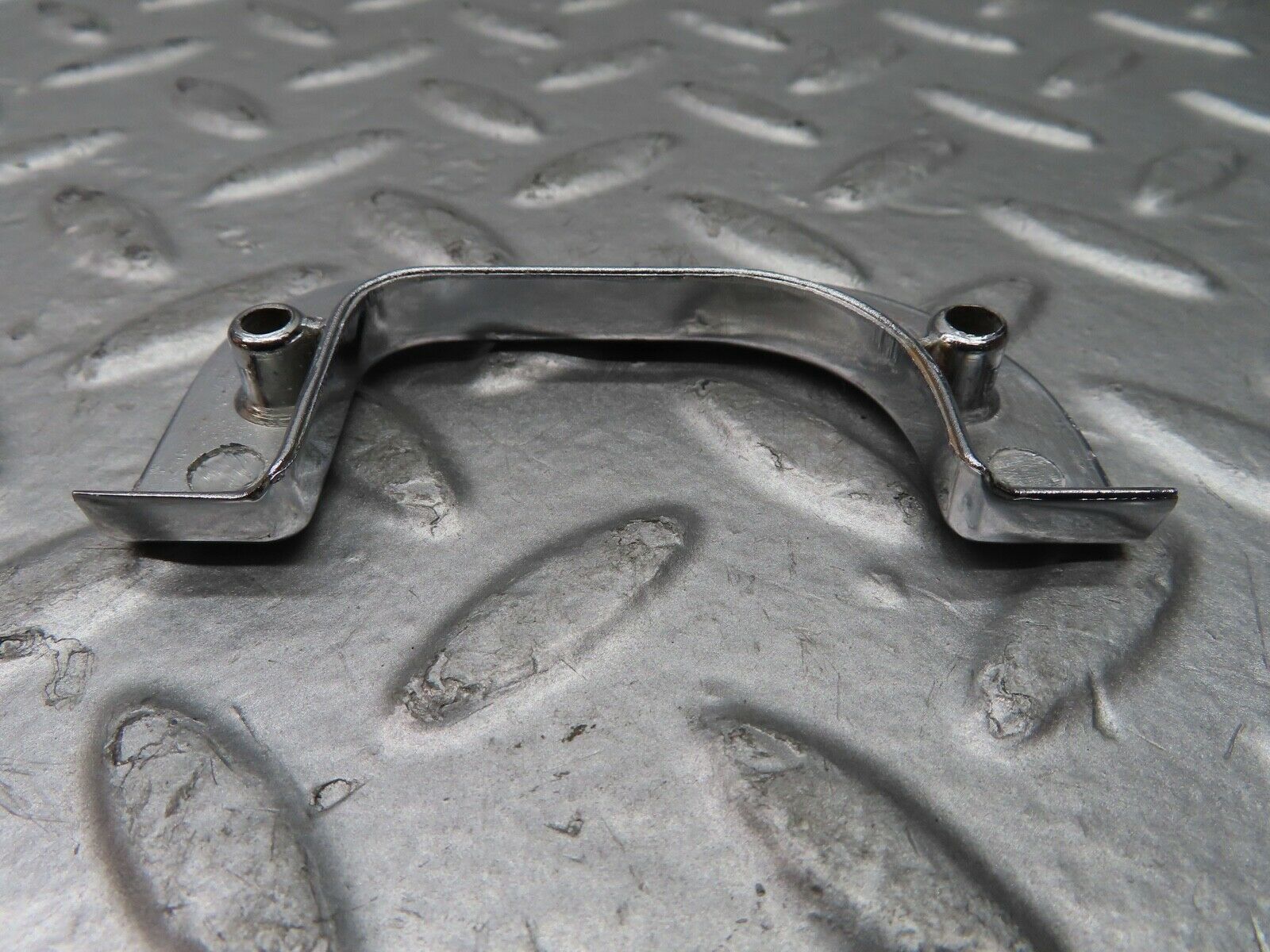 21491 Mercedes-Benz W126 300SE Left Chrome Door Latch Trim 1237230124