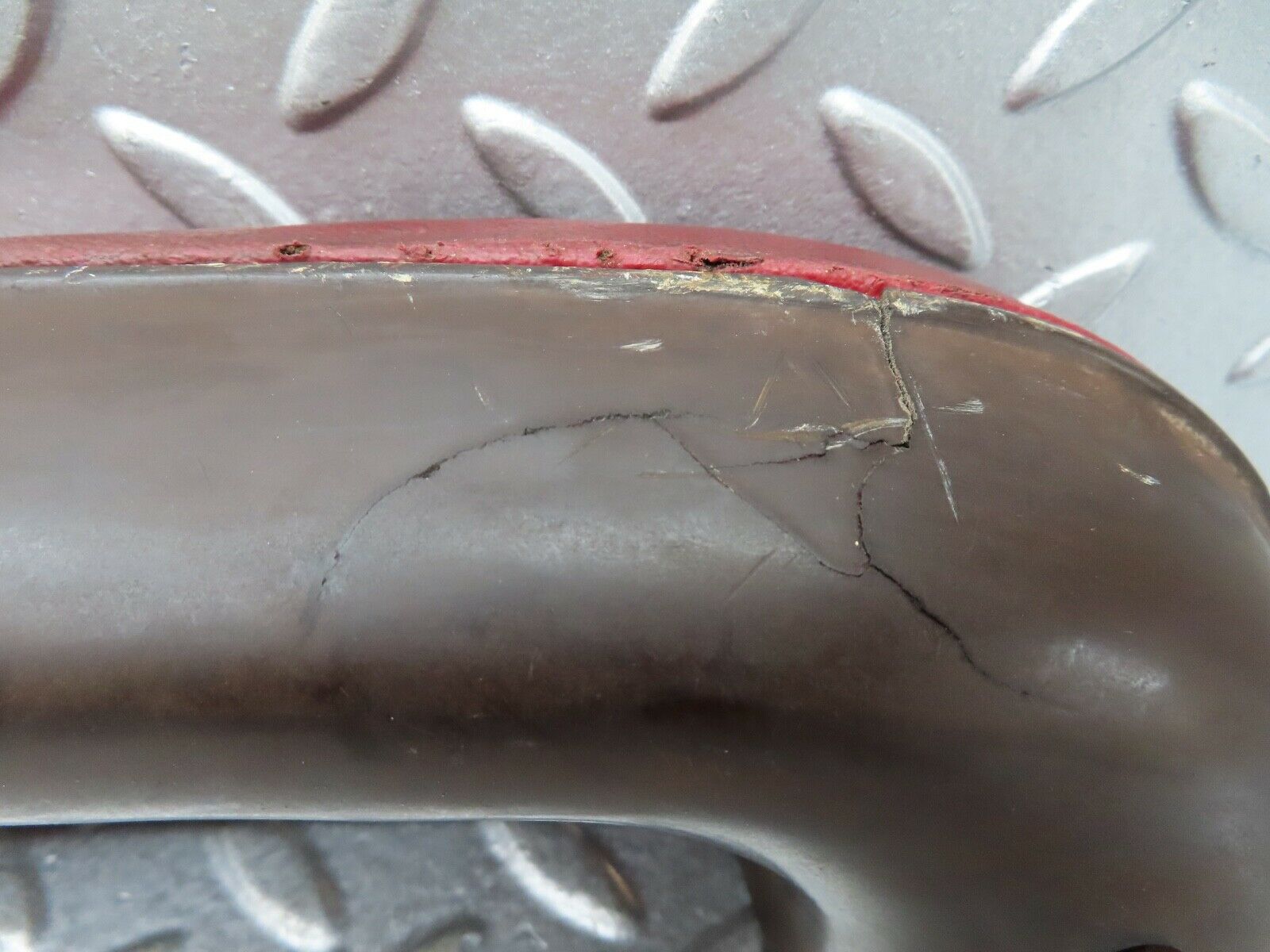 18767 Mercedes-Benz W120 W121 Ponton Front Right Interior Door Handle Red