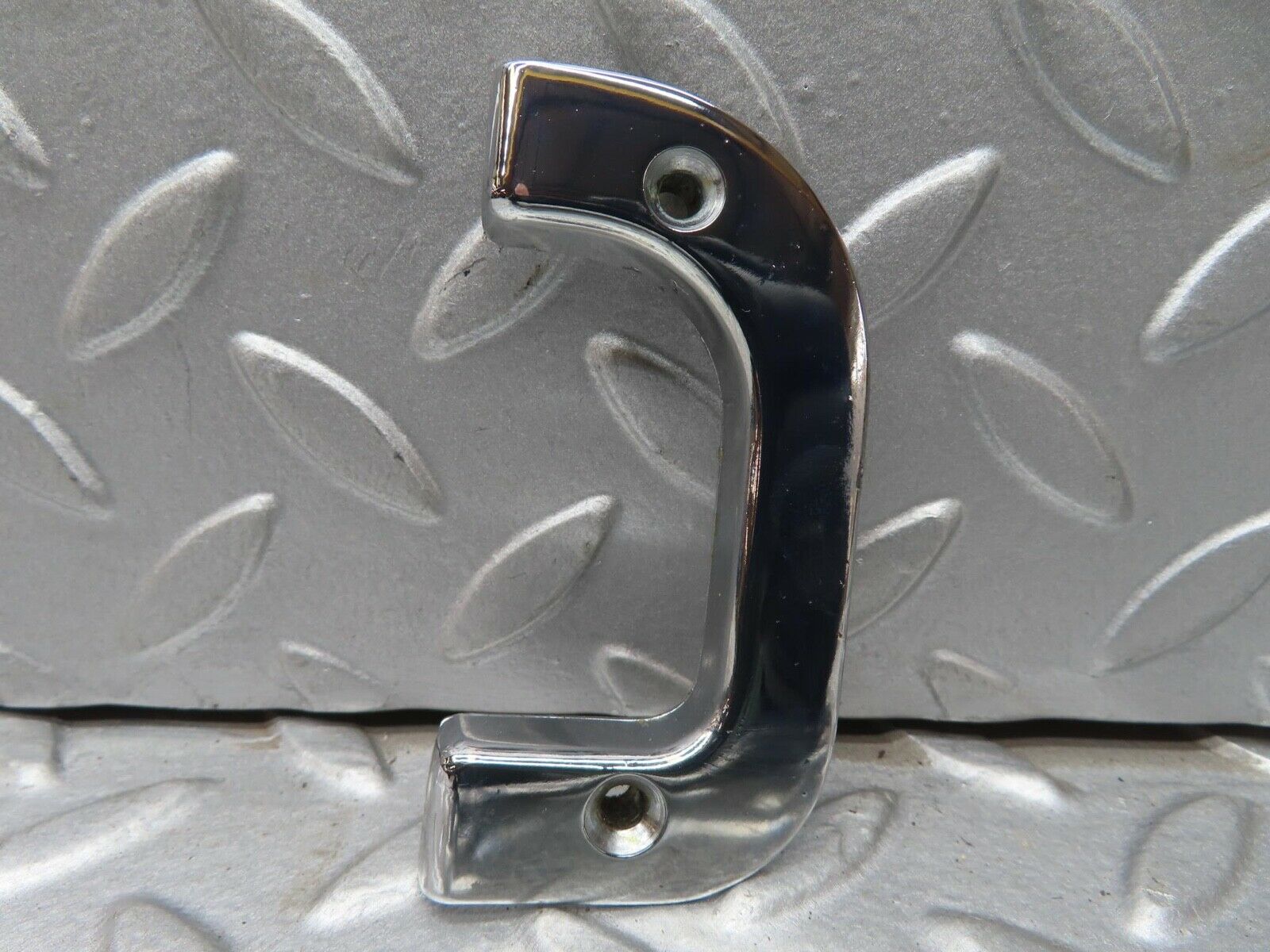 13555 Mercedes-Benz W123 200 Left Interior Chrome Door Latch Trim 1237230124