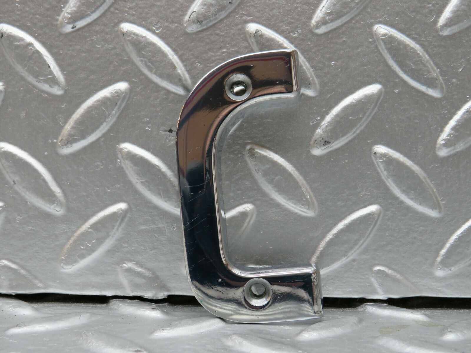 23992 Mercedes-Benz W123 280E Right Interior Chrome Door Latch Trim 1237230224