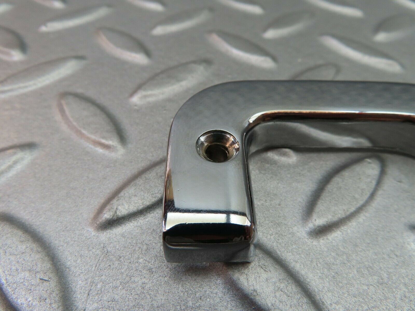 6072 Mercedes-Benz W126 380SE Right Interior Chrome Door Latch Trim 1237230224