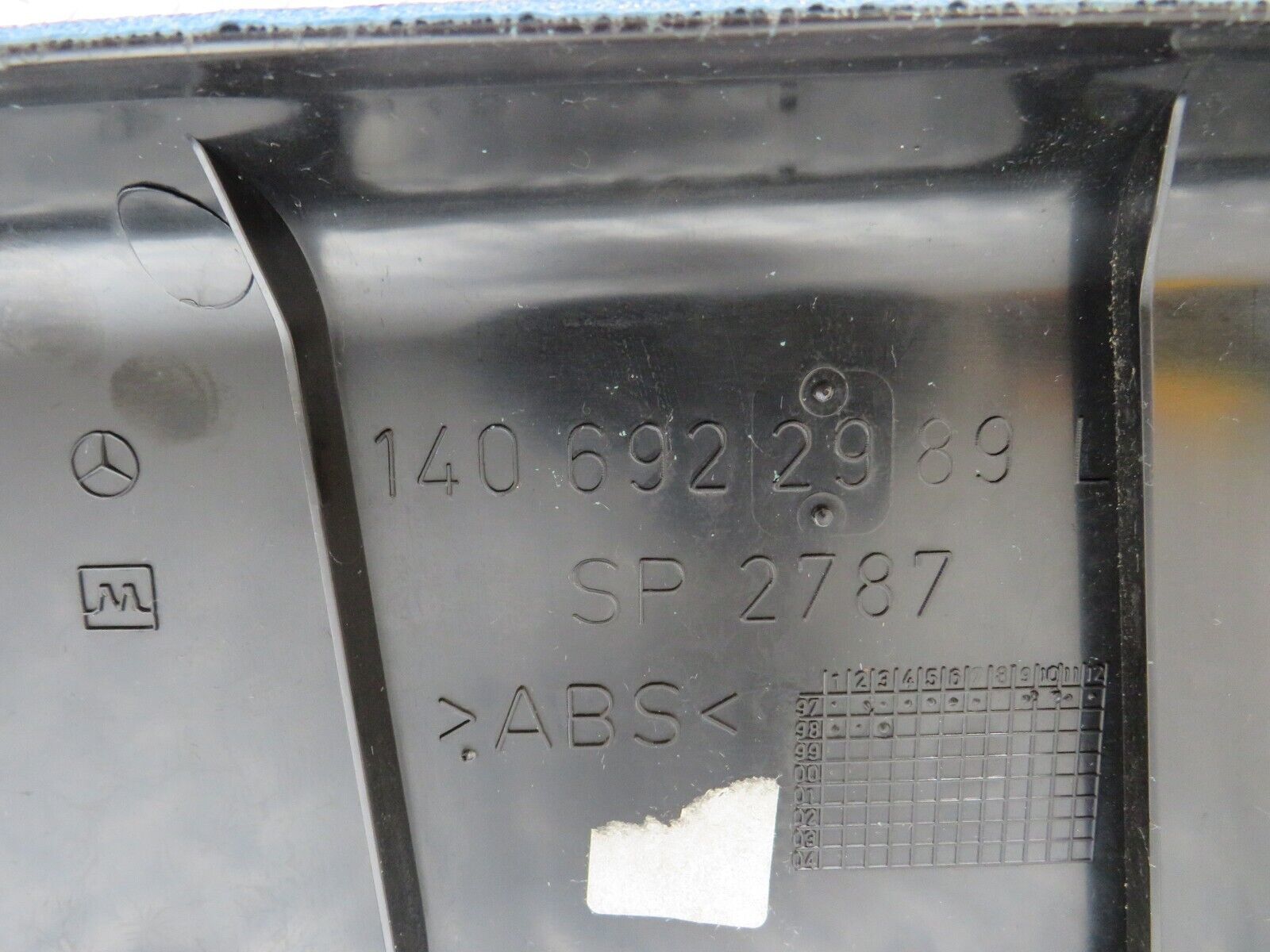 24845 Mercedes-Benz W140 S320 B Pillar Cover Left Side Blue 1406922989