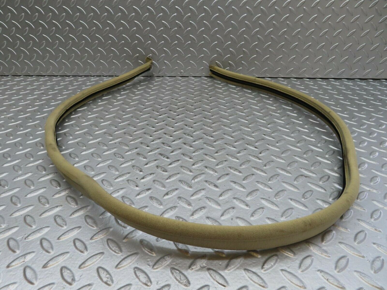 15517 Mercedes-Benz W123 230E Rear Right Cloth Covered Door Seal Cream