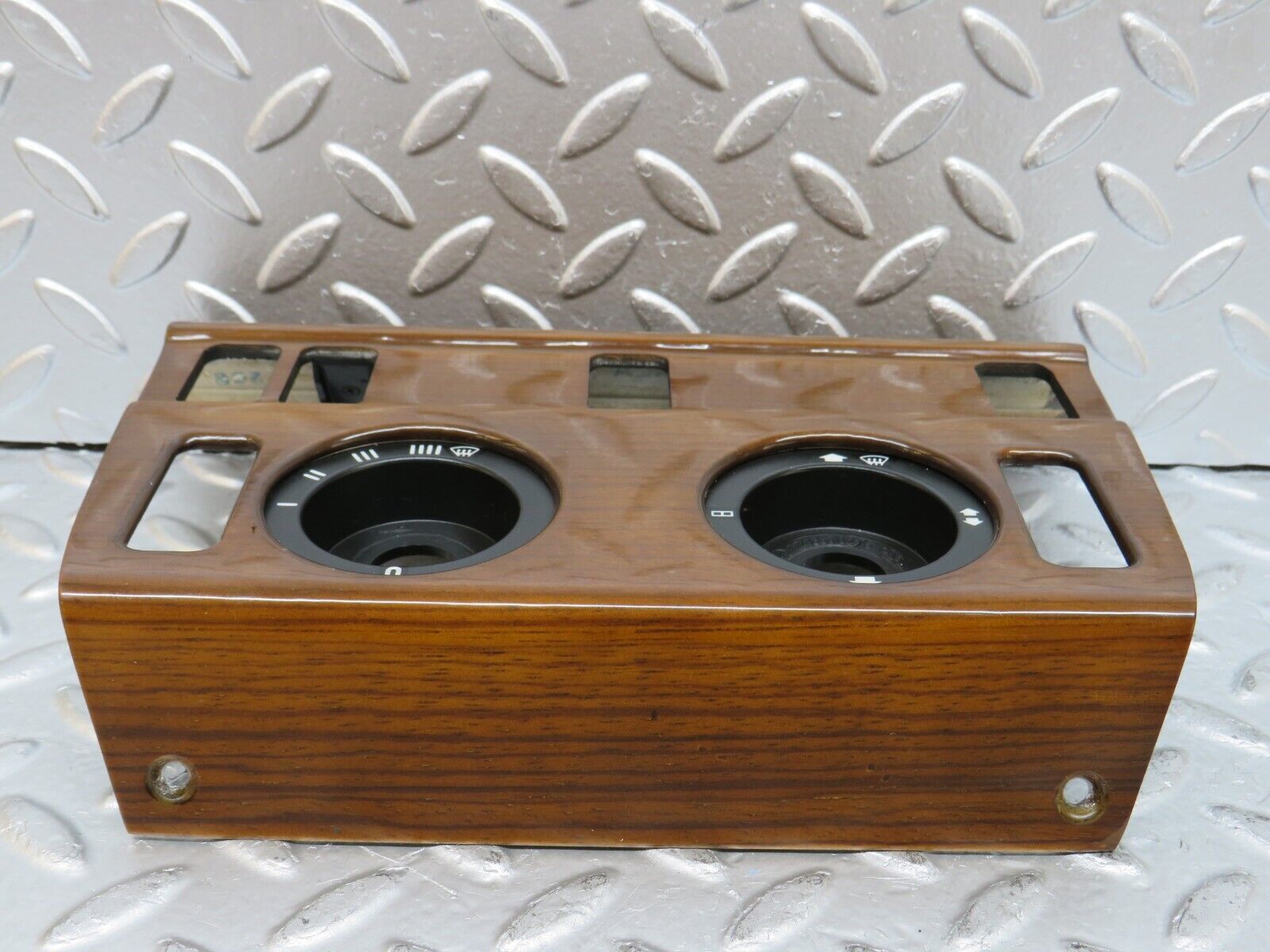 29365 Mercedes-Benz W124 230E Heater Control Panel Wood Trim 1246830275