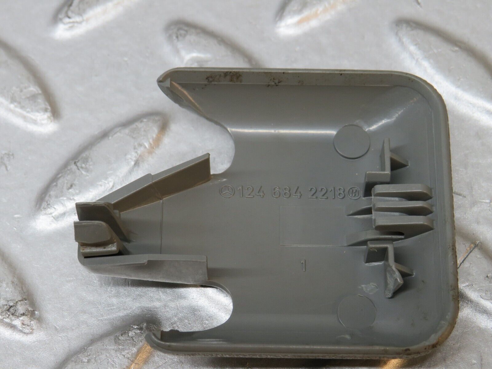 31256 Mercedes-Benz S124 220TE Front Seat Rail Trim Cover Pair 1246842218